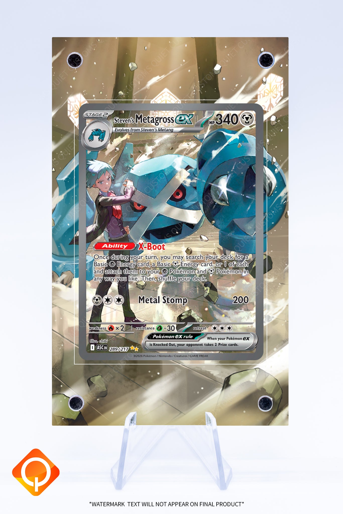 Metagross Stevens EX 289 217 Case