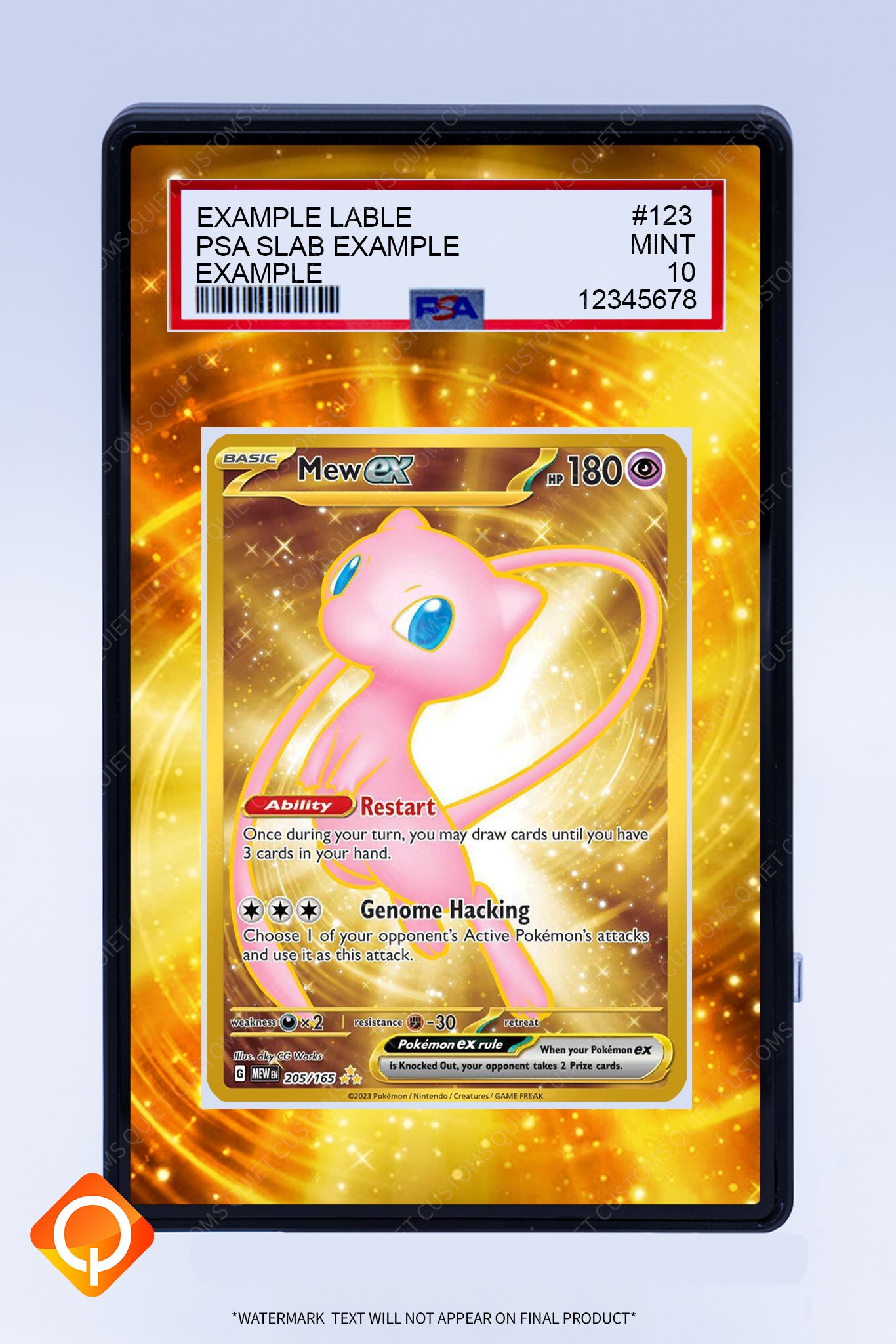 Mew EX 205 165 (Graded) Case
