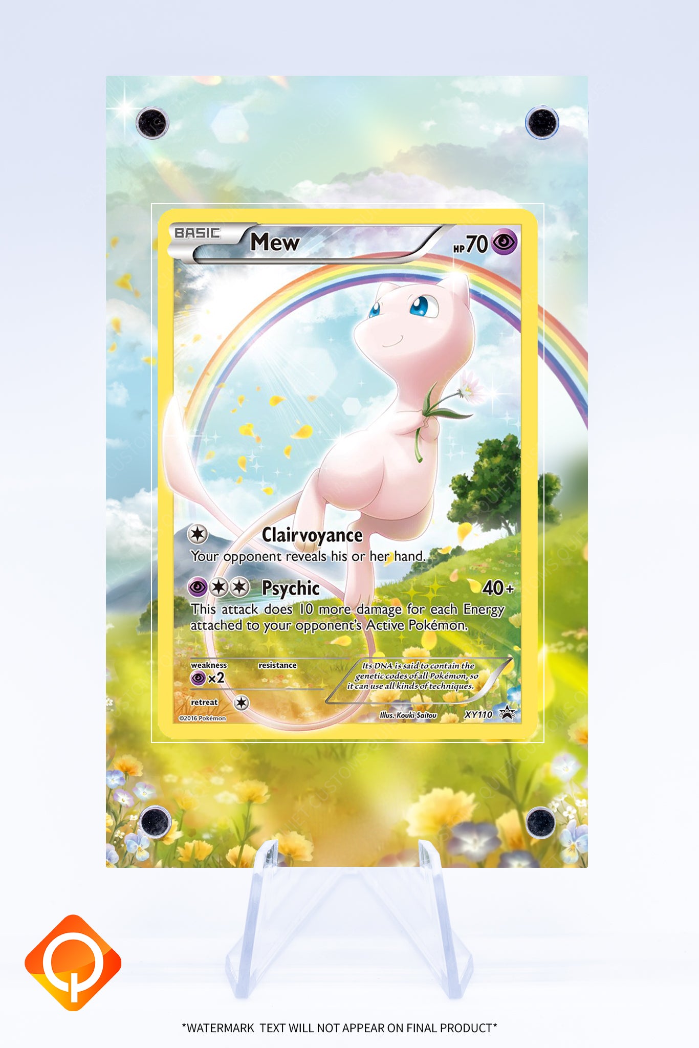 2016 mew pokemon card Mew XY110 Promo Case