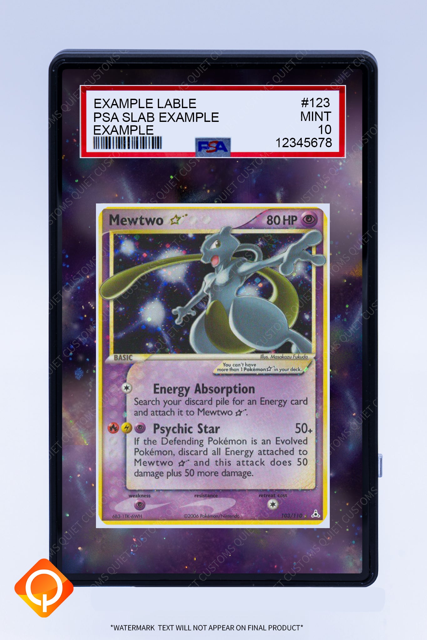 Mewtwo 103 110 (Graded) Case