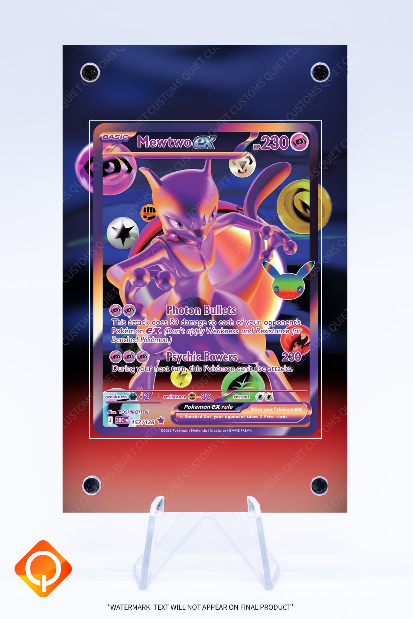 Mewtwo EX 157 128 Case | Art Guard (Ungraded)