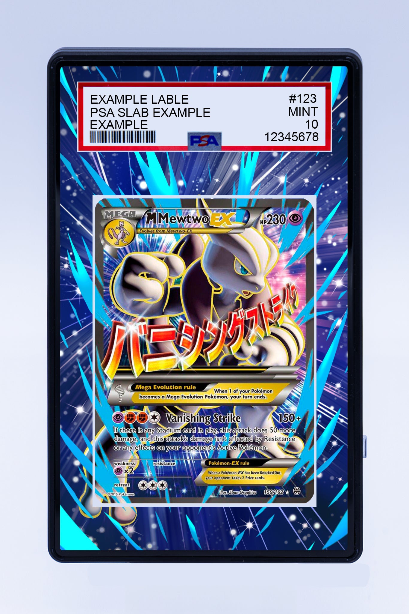 Mewtwo EX 159 162 (Graded) Case Mewtwo EX 159 162 (Graded) Case