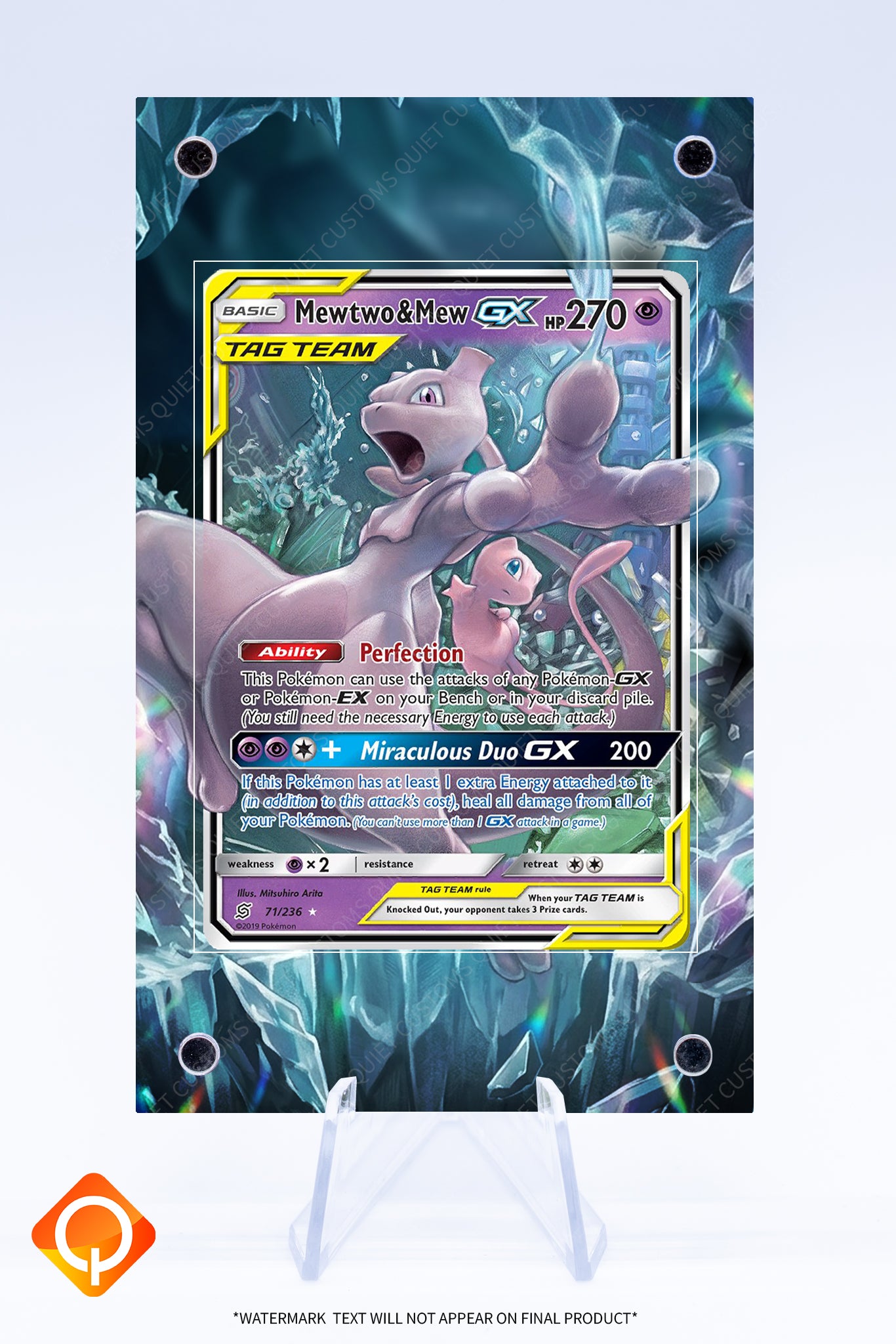 mewtwo and mew gx pokemon card Mewtwo and Mew GX 71 236 Case