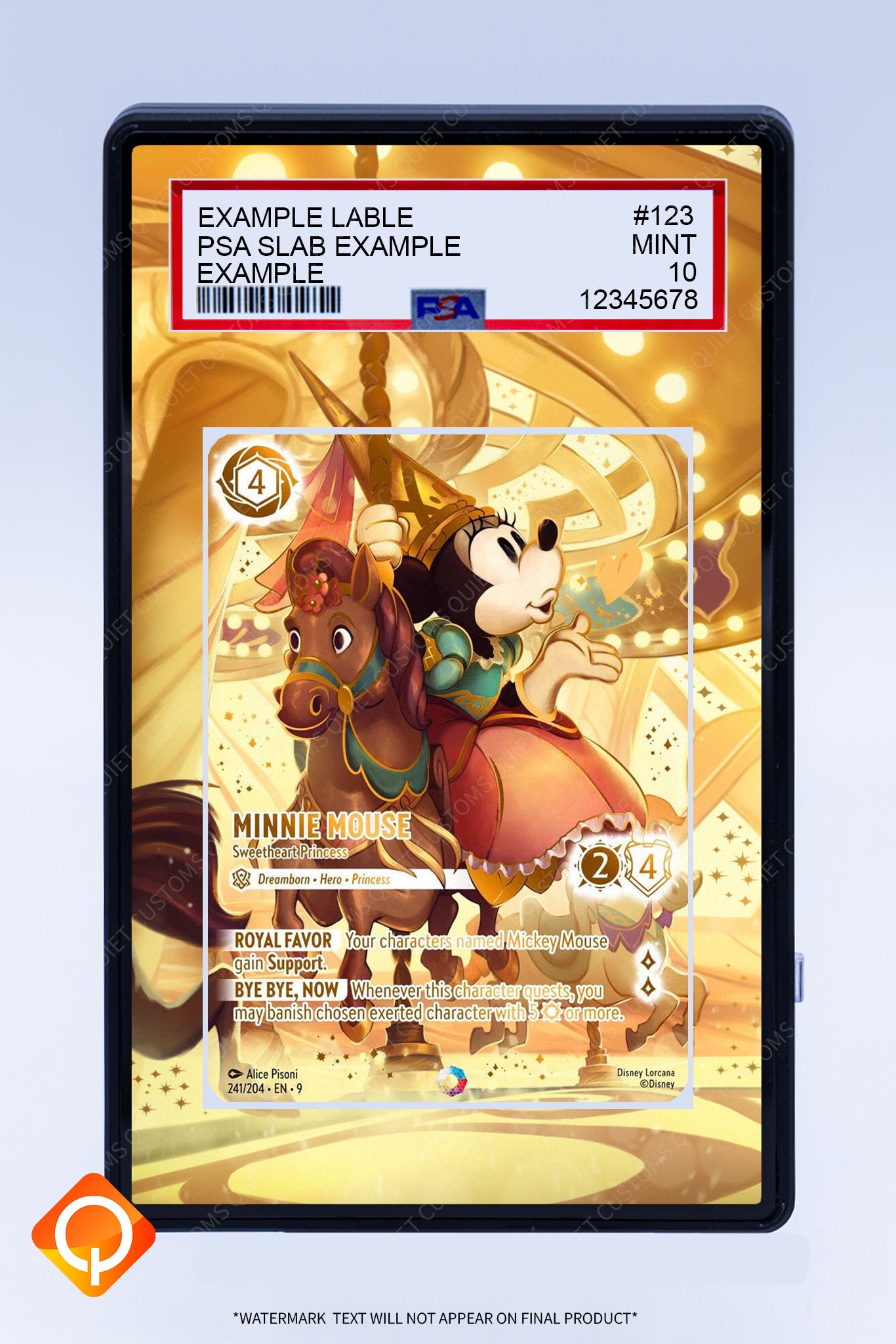 Minnie Mouse Sweetheart Princess 241 (Graded) Case