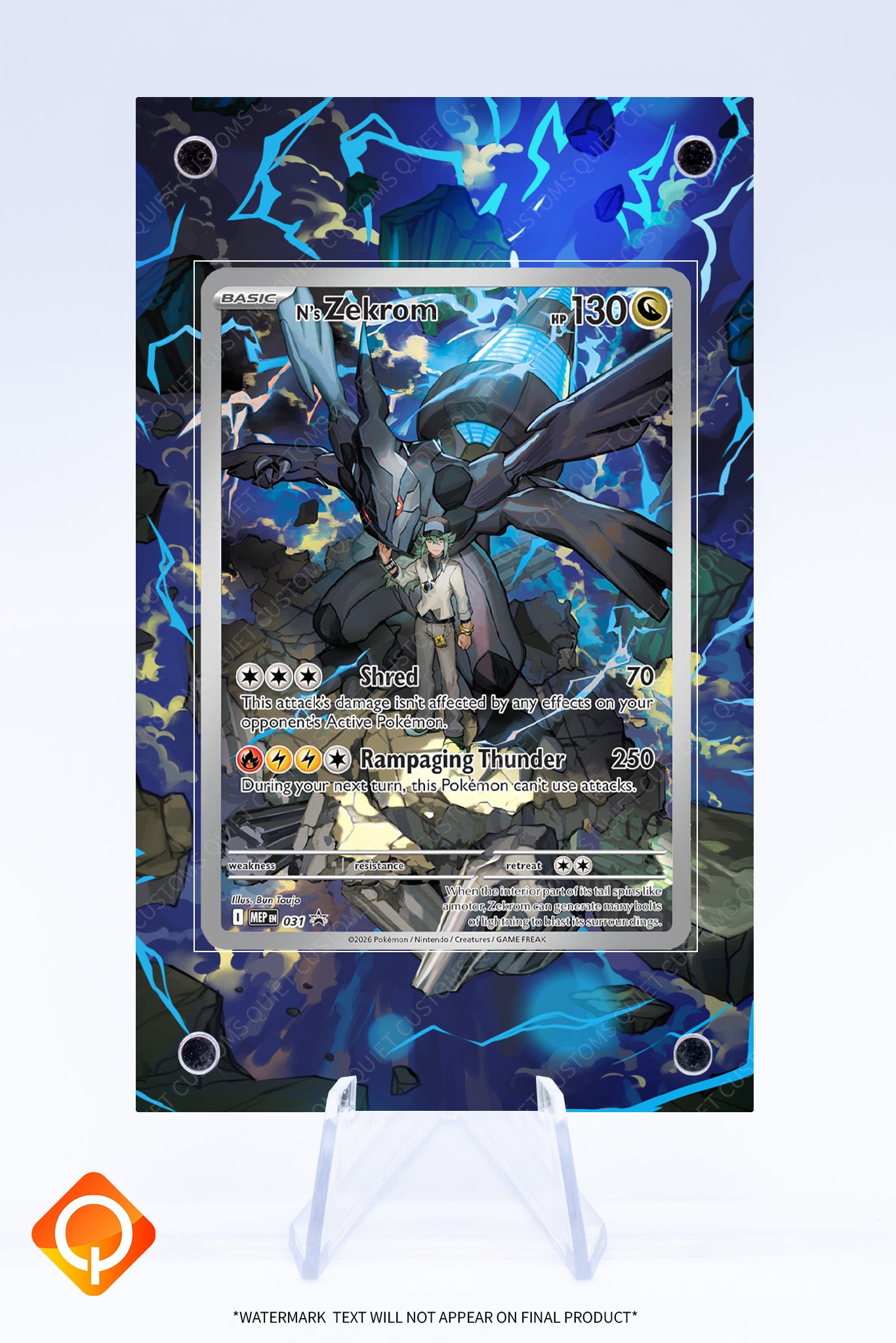 basic zekrom pokemon card Zekrom (N's) 031 Promo Listing Case