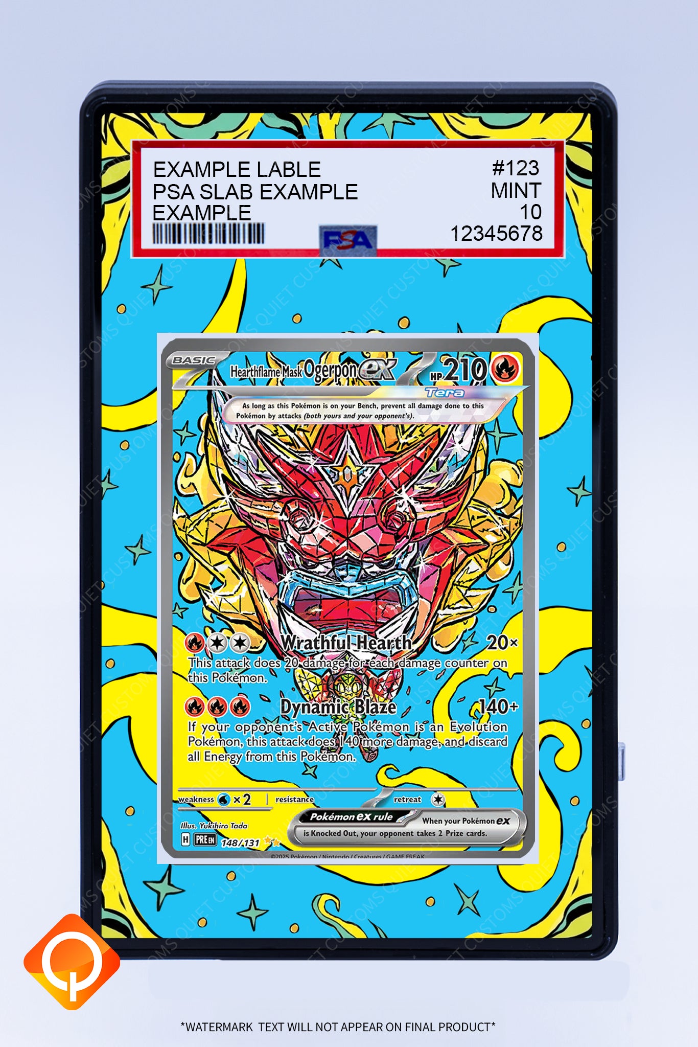 Ogerpon EX 148 131 (Graded) Case
