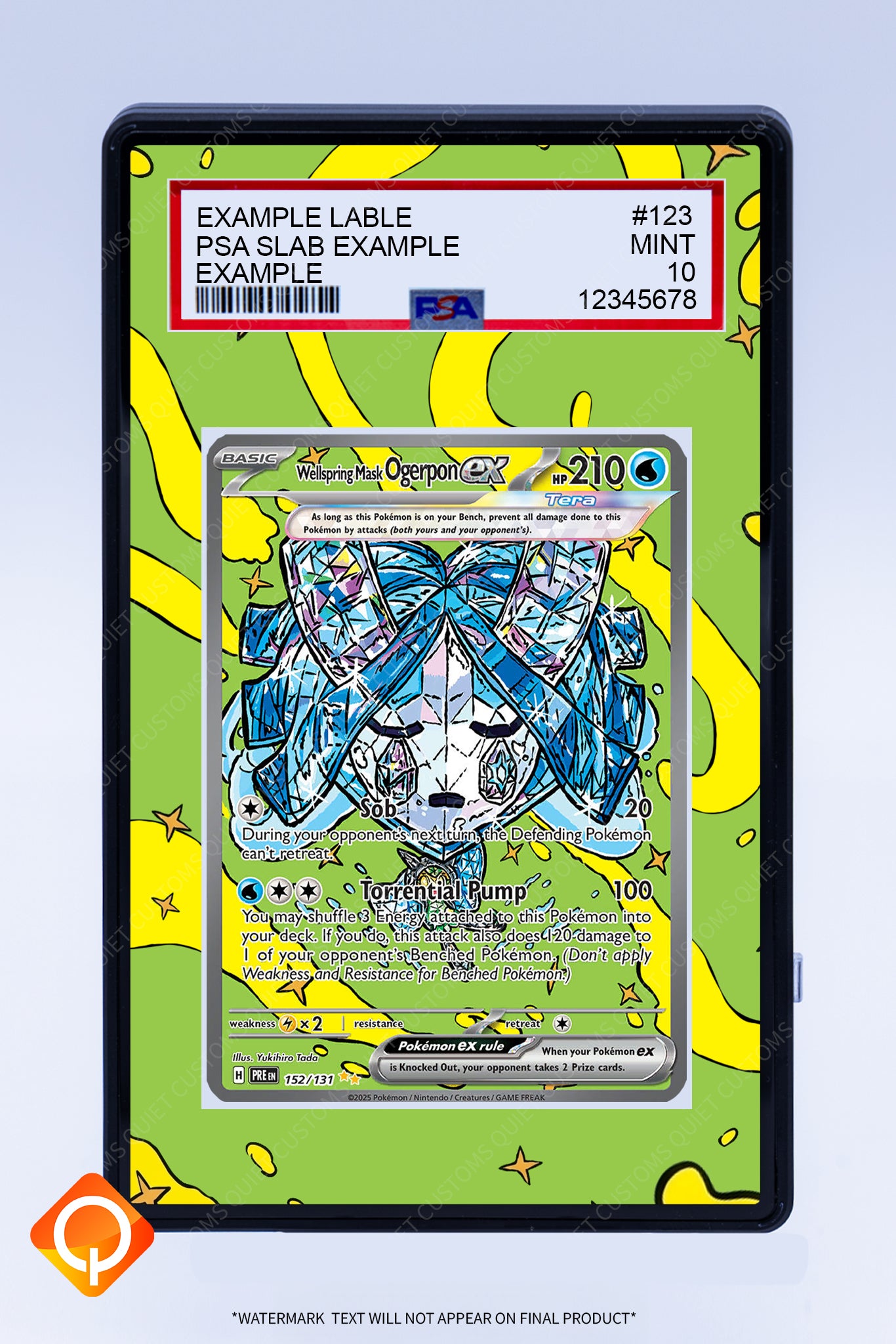 Ogerpon EX 152 131 (Graded) Case