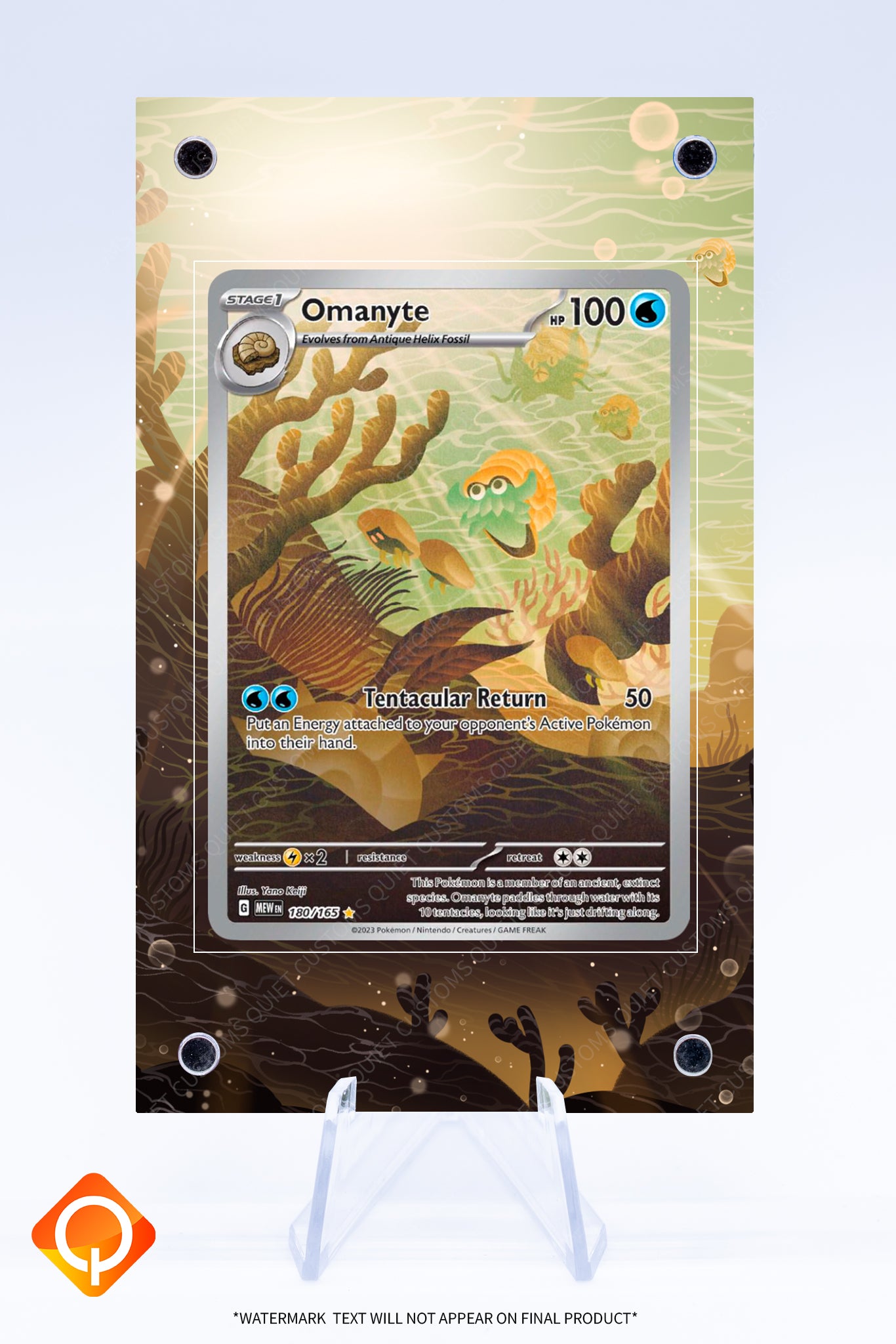 Omanyte 180 165 Case | Art Guard (Ungraded)