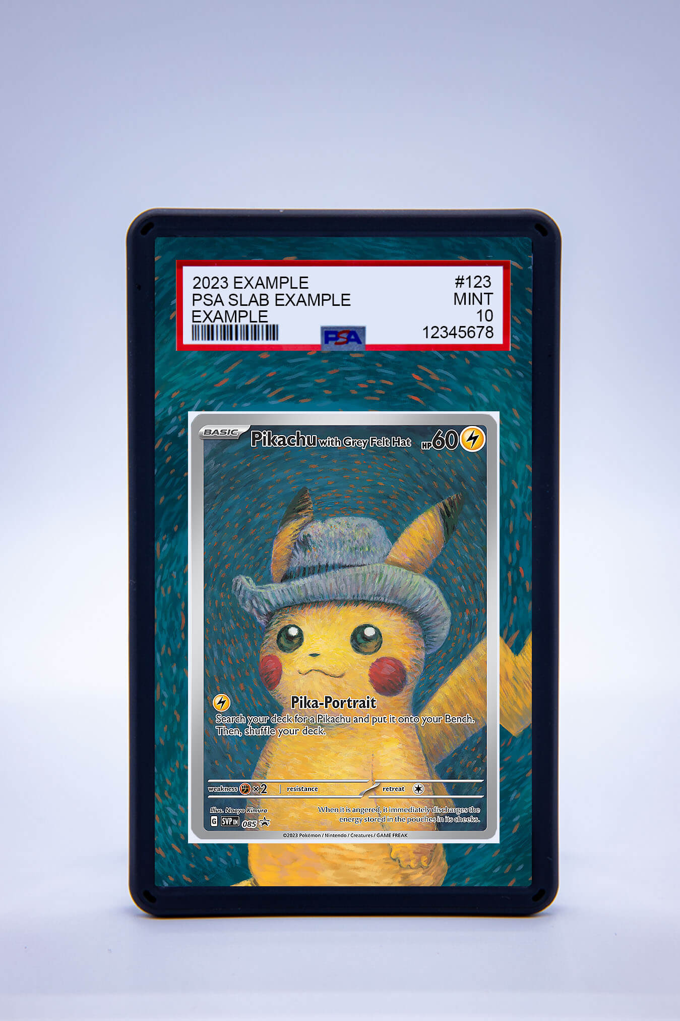 Pikachu with Grey Felt Hat 085 (Graded) Case