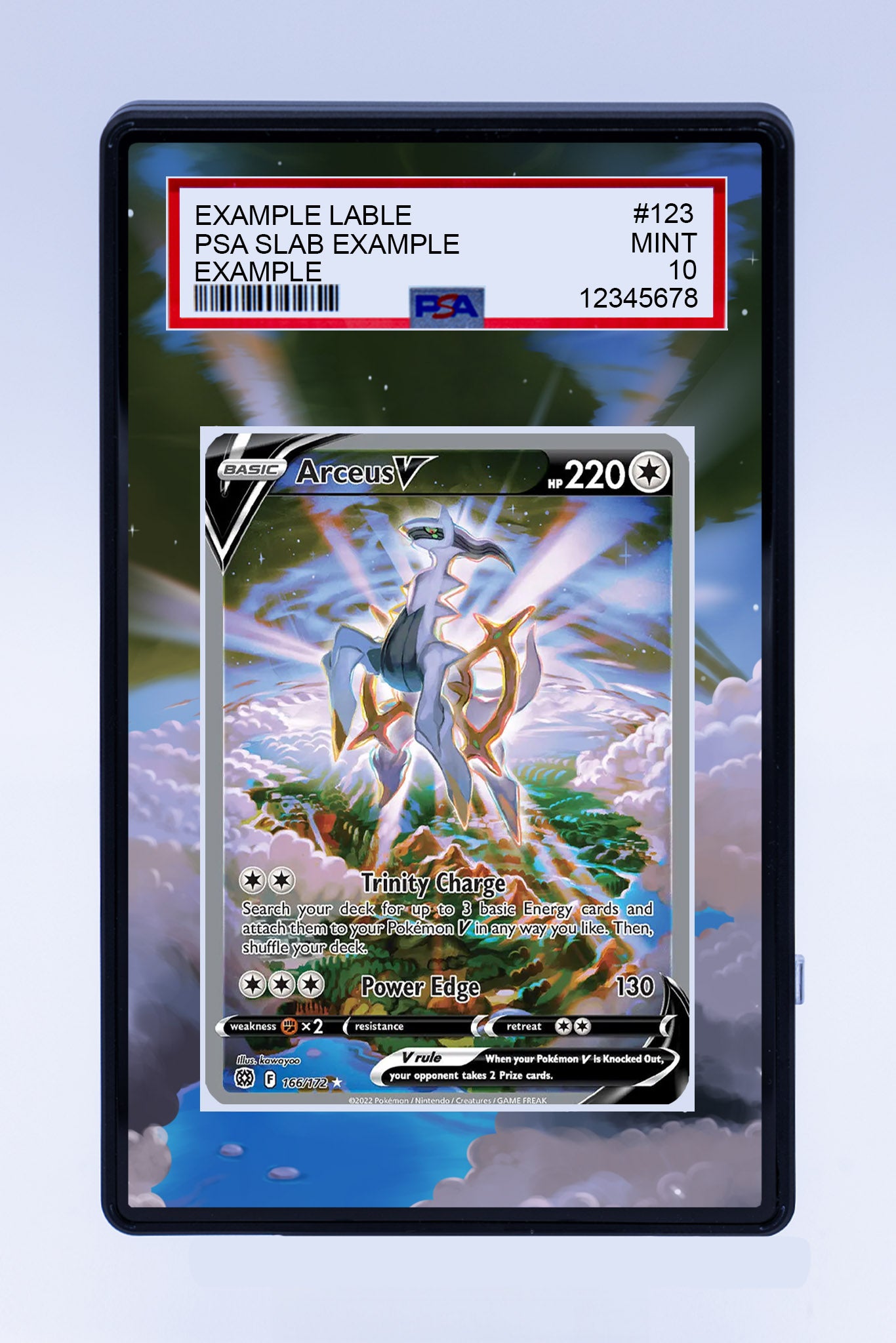 Arceus V 166/172 (Graded) Case Arceus V 166/172 (Graded) Case