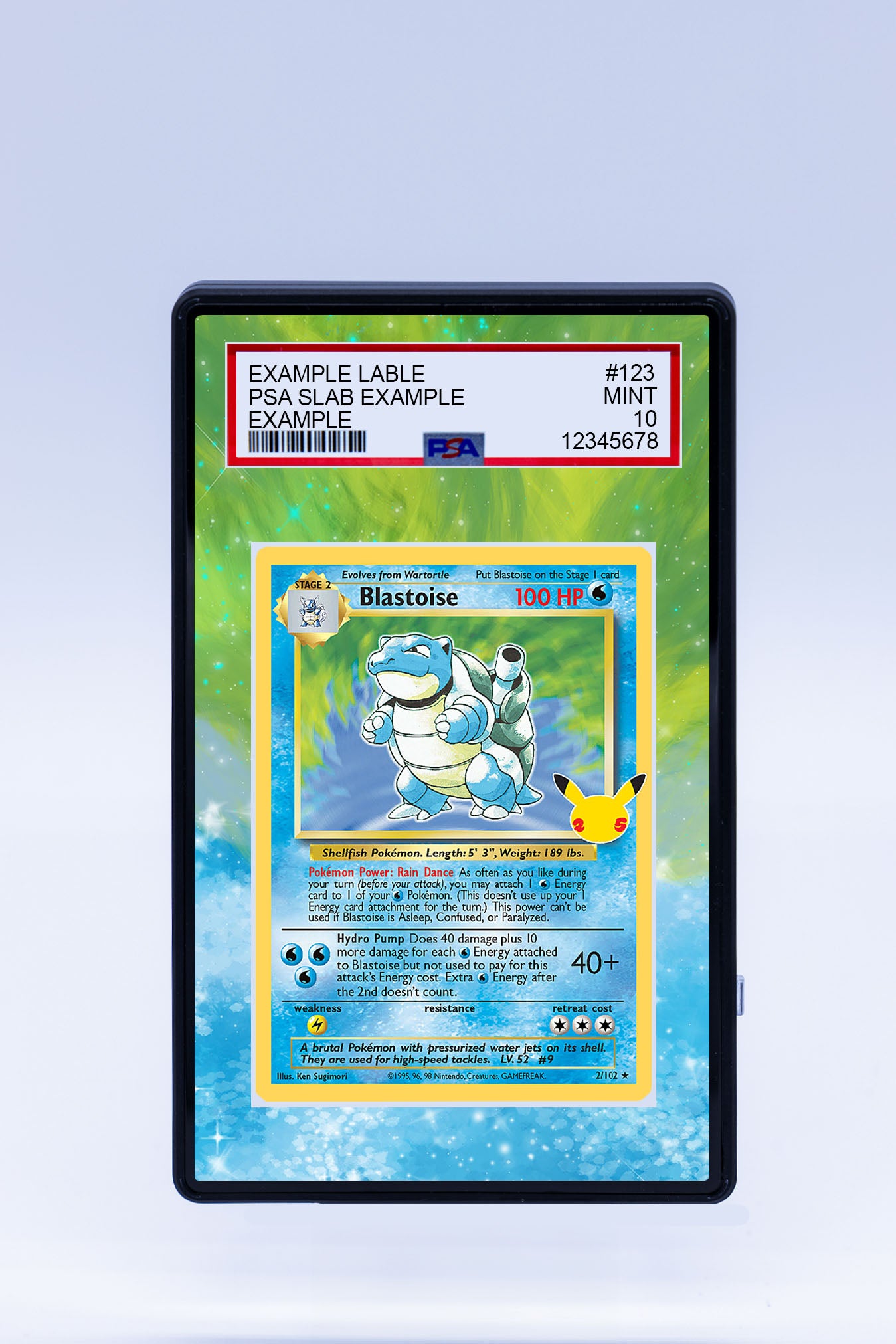 Blastoise Base Artwork (Graded) Case Blastoise Base Artwork (Graded) Case