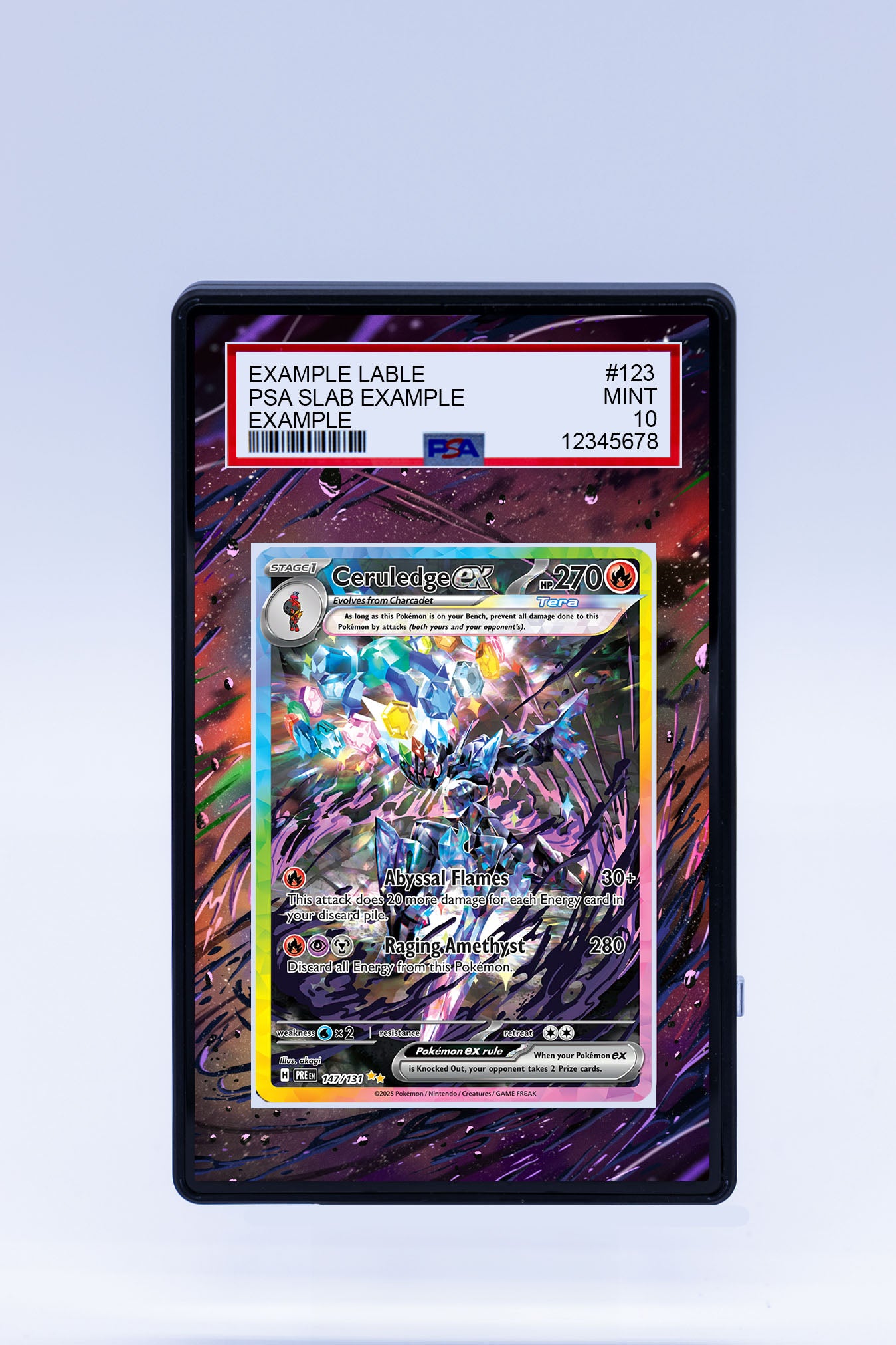 Ceruledge EX 147 131 (Graded) Case