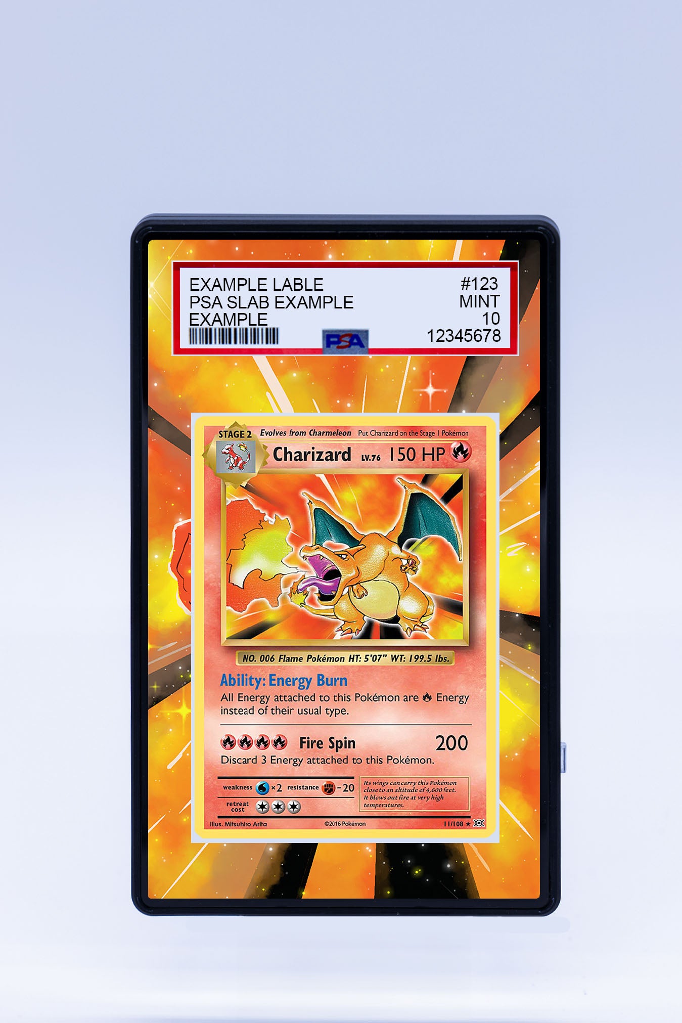 Charizard Base Artwork (Graded) Case