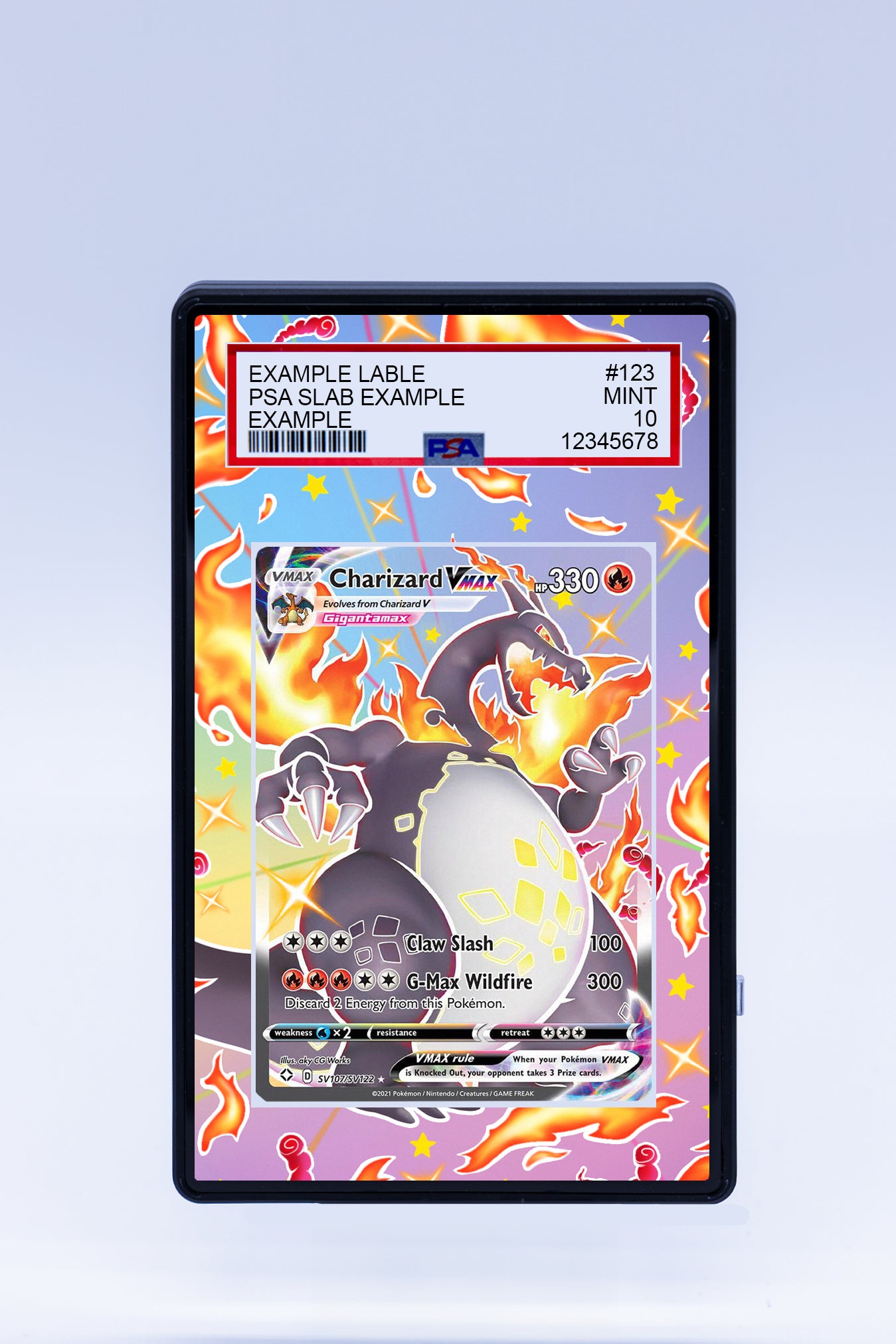 Charizard VMAX SV107 SV122 (Graded) Case Charizard VMAX SV107 SV122 (Graded) Case