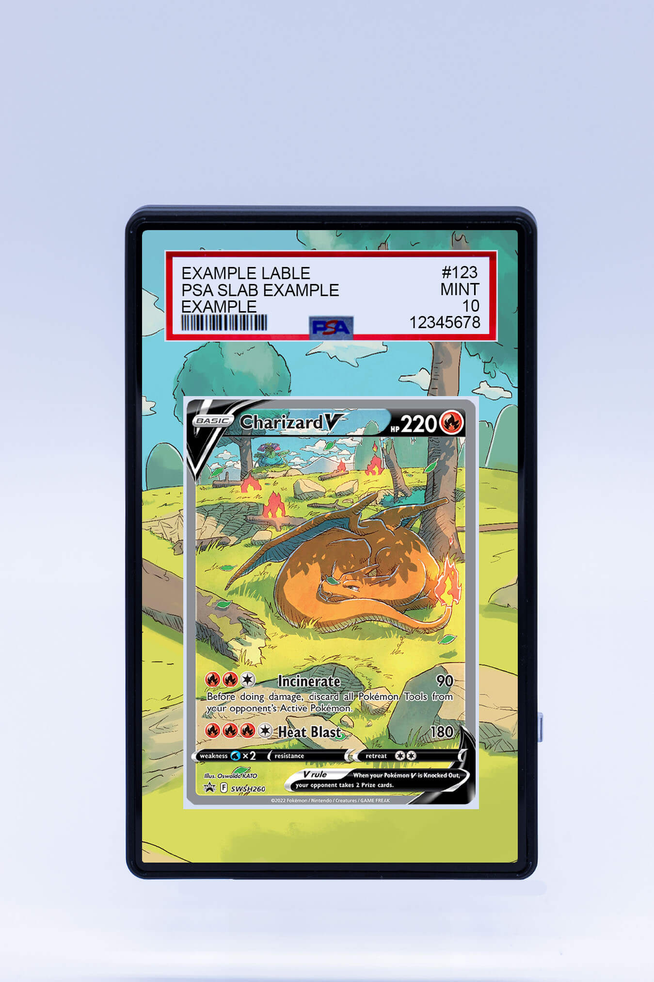 pokemon charizard ex card price Charizard V SWSH260 UPC Promo (Graded) Case