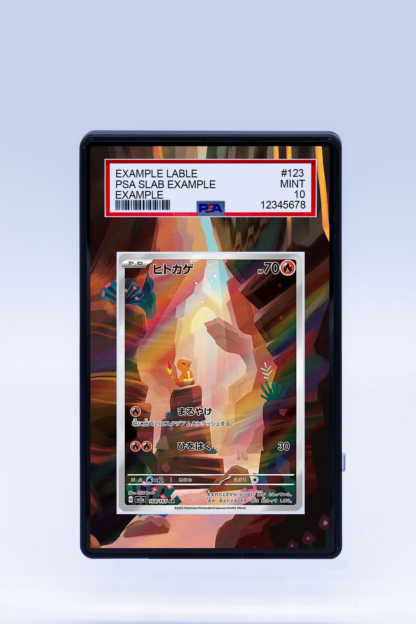 graded charmander card Charmander 168/165 (Graded) Case