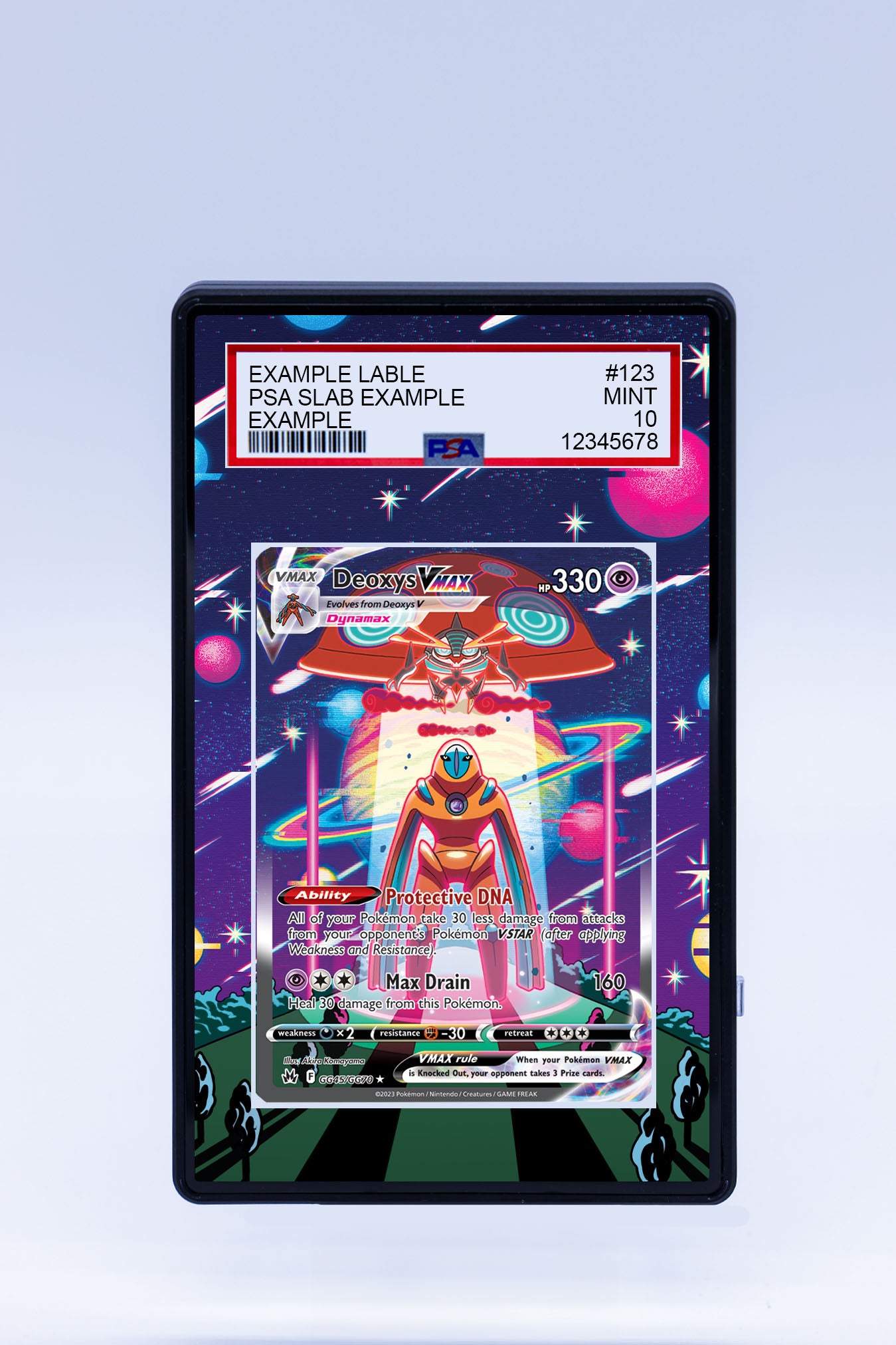 Deoxys VMAX GG45 GG70 (Graded) Case