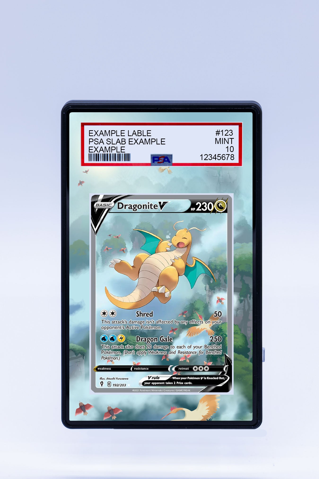 Dragonite V 192/203 (Graded) Case