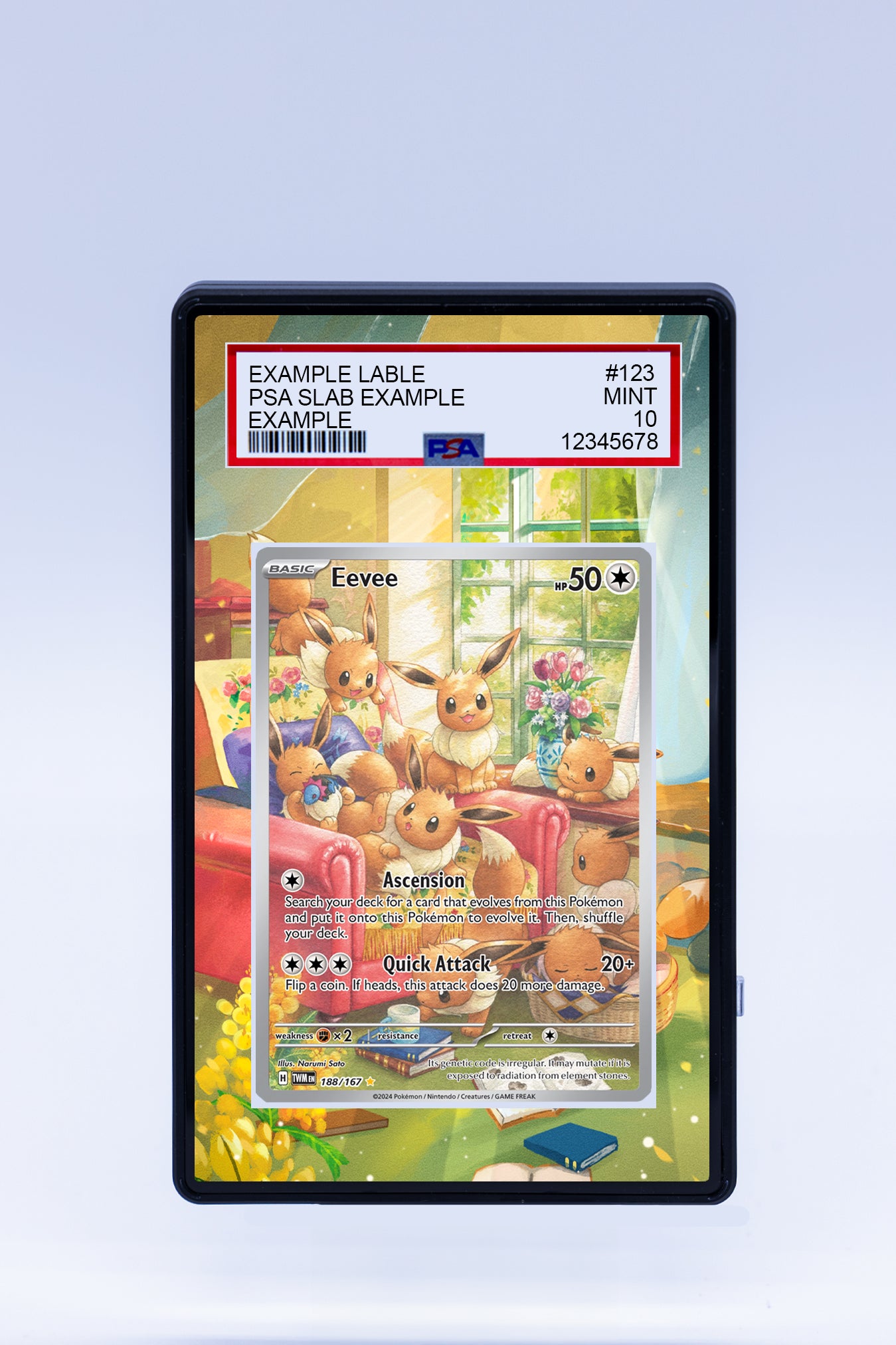 most rare expensive pokemon cards Eevee 188 167 (Graded) Case