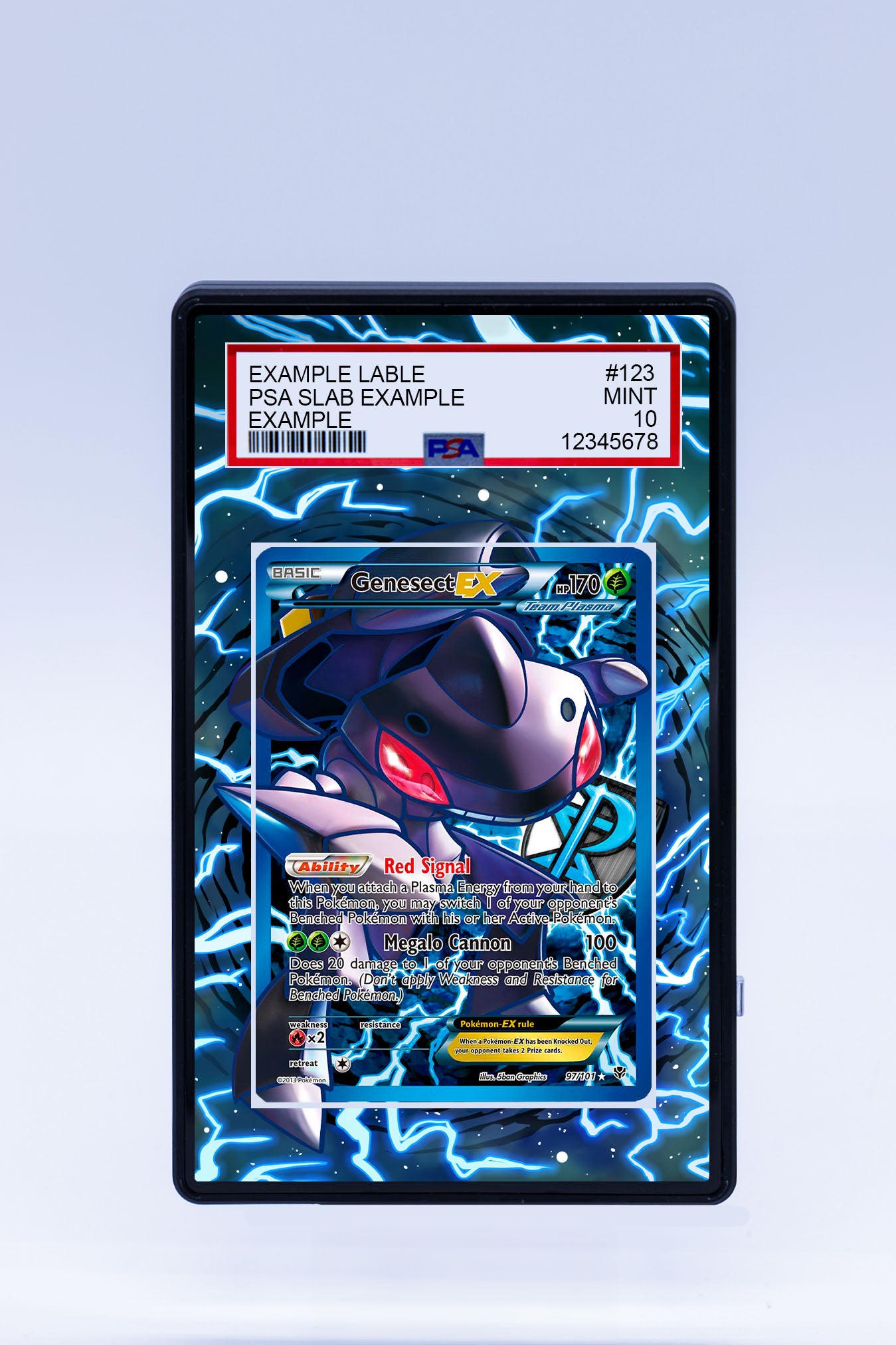 Genesect EX 97 101 (Graded) Case