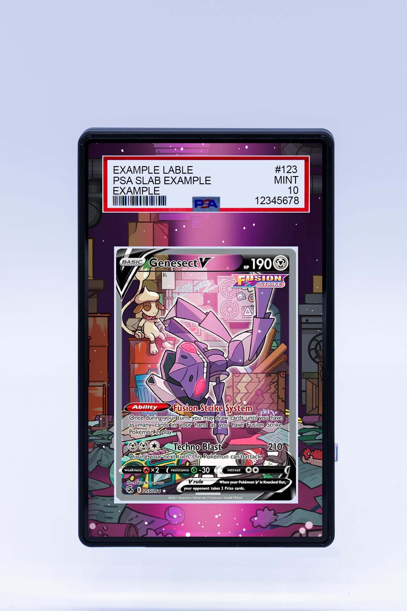 Genesect V 255 264 (Graded) Case