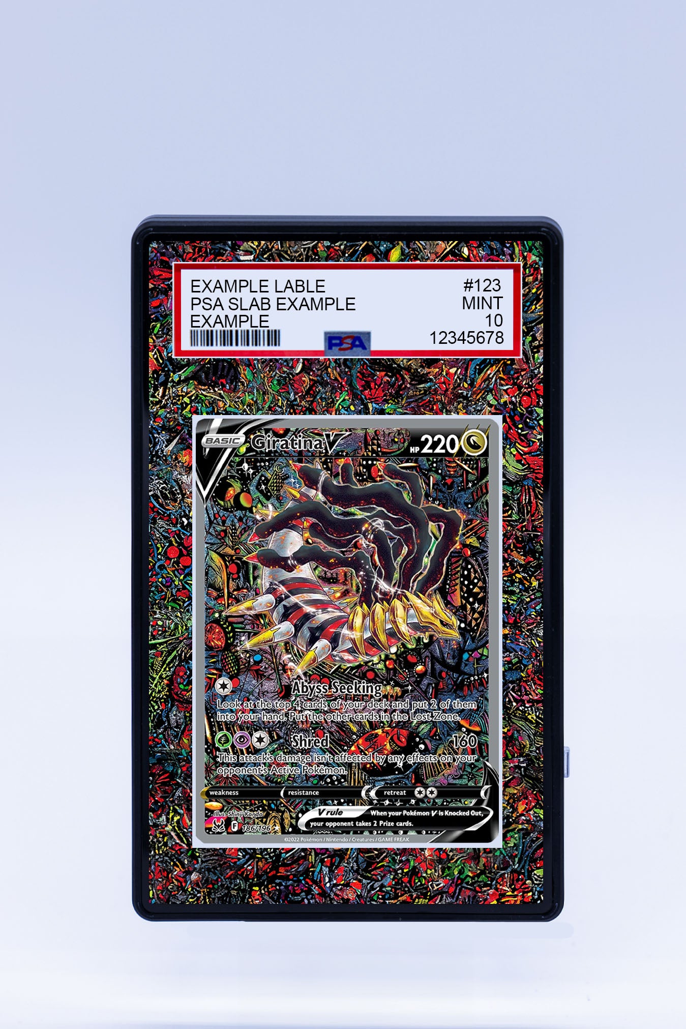 Giratina V 186/196 (Graded) Case