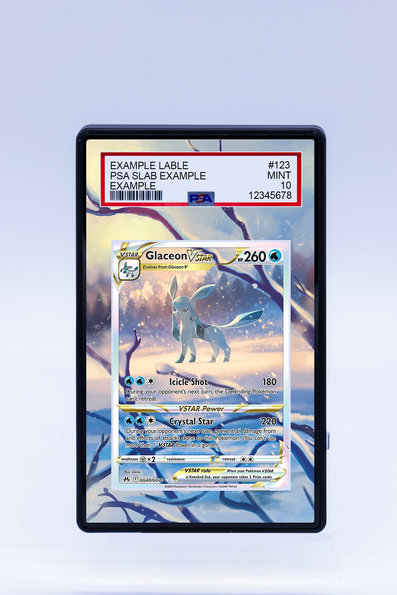 glaceon vstar pokemon card Pokemon Glaceon VSTAR GG40/GG70 PSA 9 – Zapp! Comics