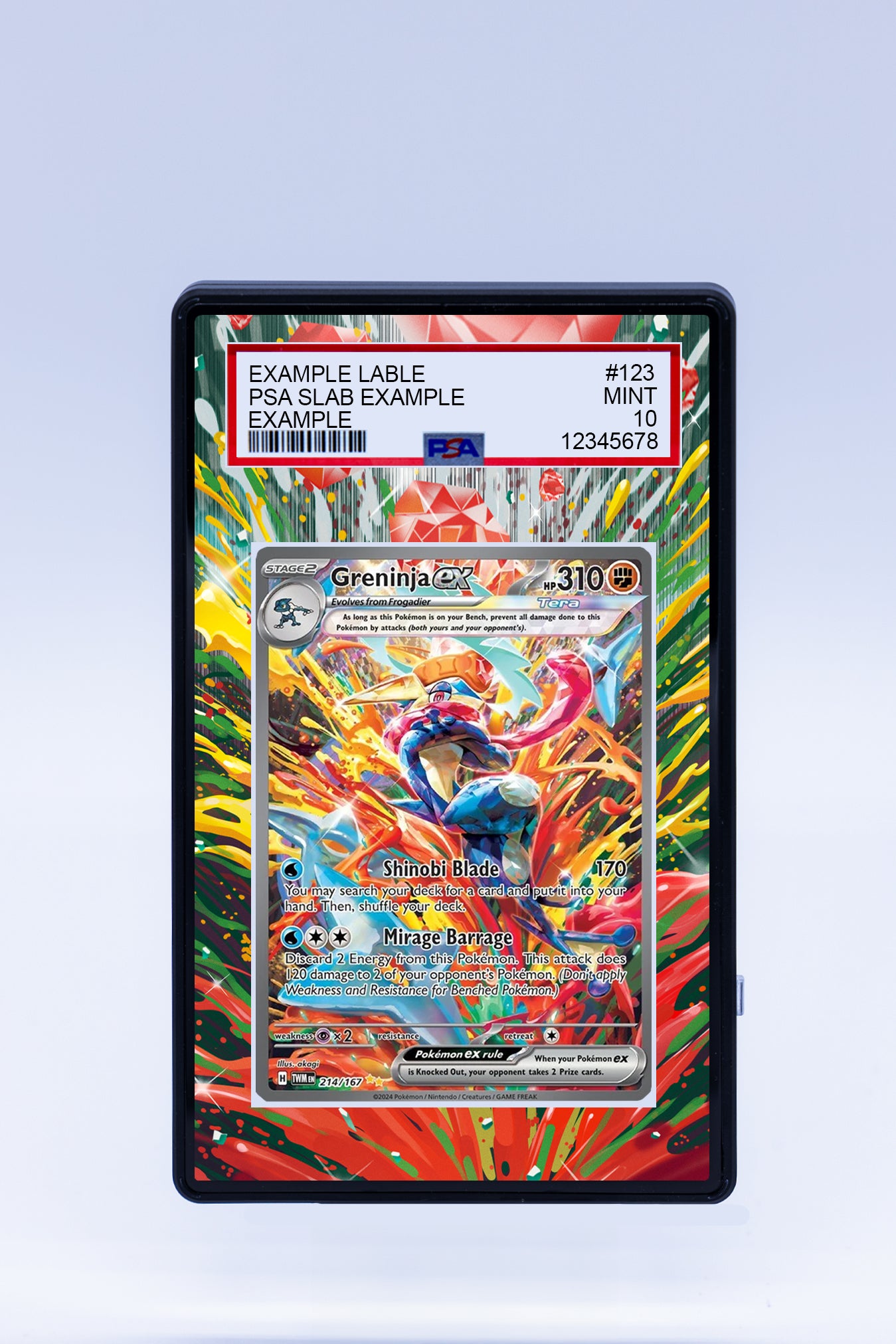 greninja graded card Greninja EX 214 167 (Graded) Case