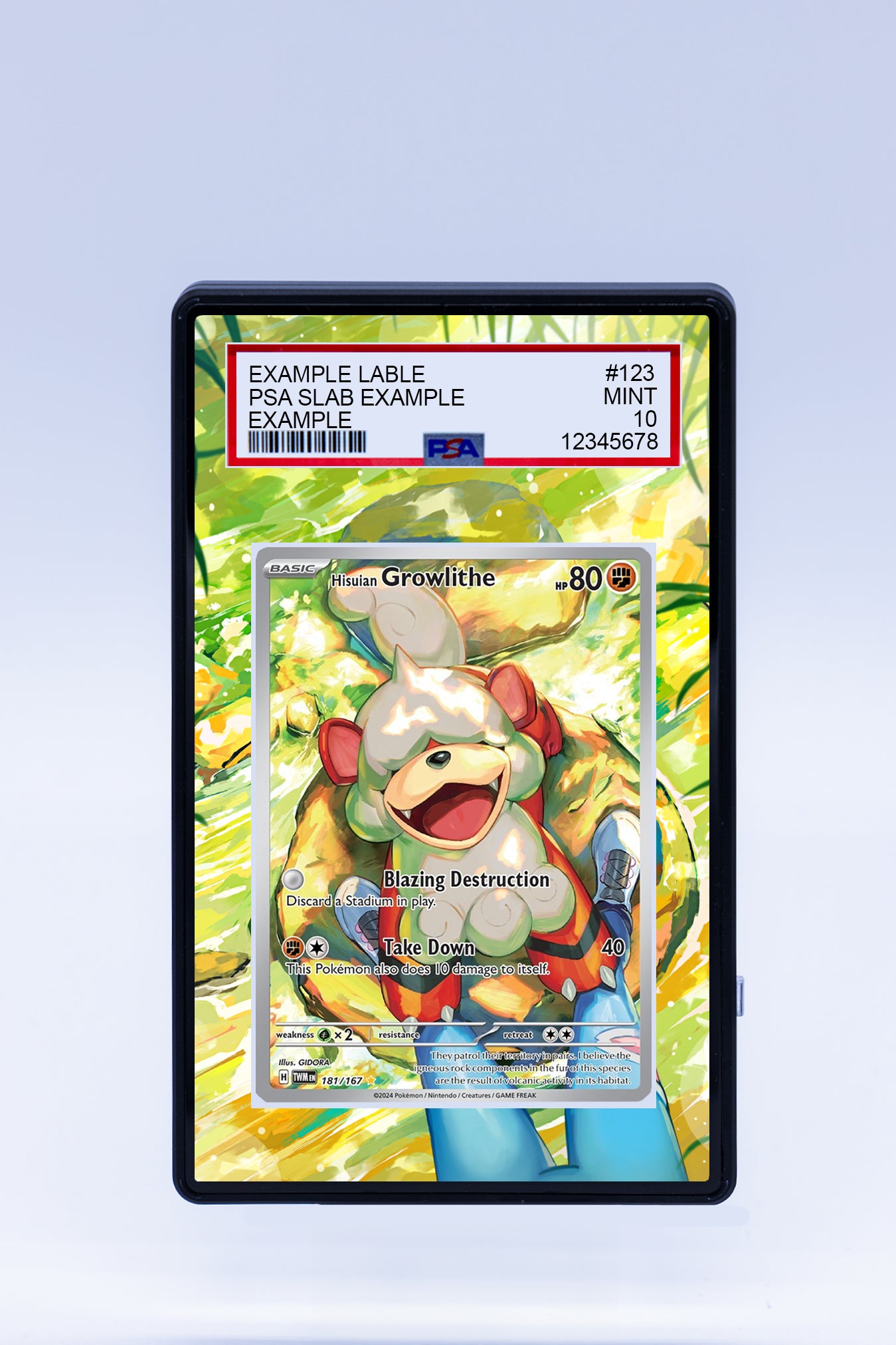 Hisuian Growlithe 181 167 (Graded) Case Hisuian Growlithe 181 167 (Graded) Case