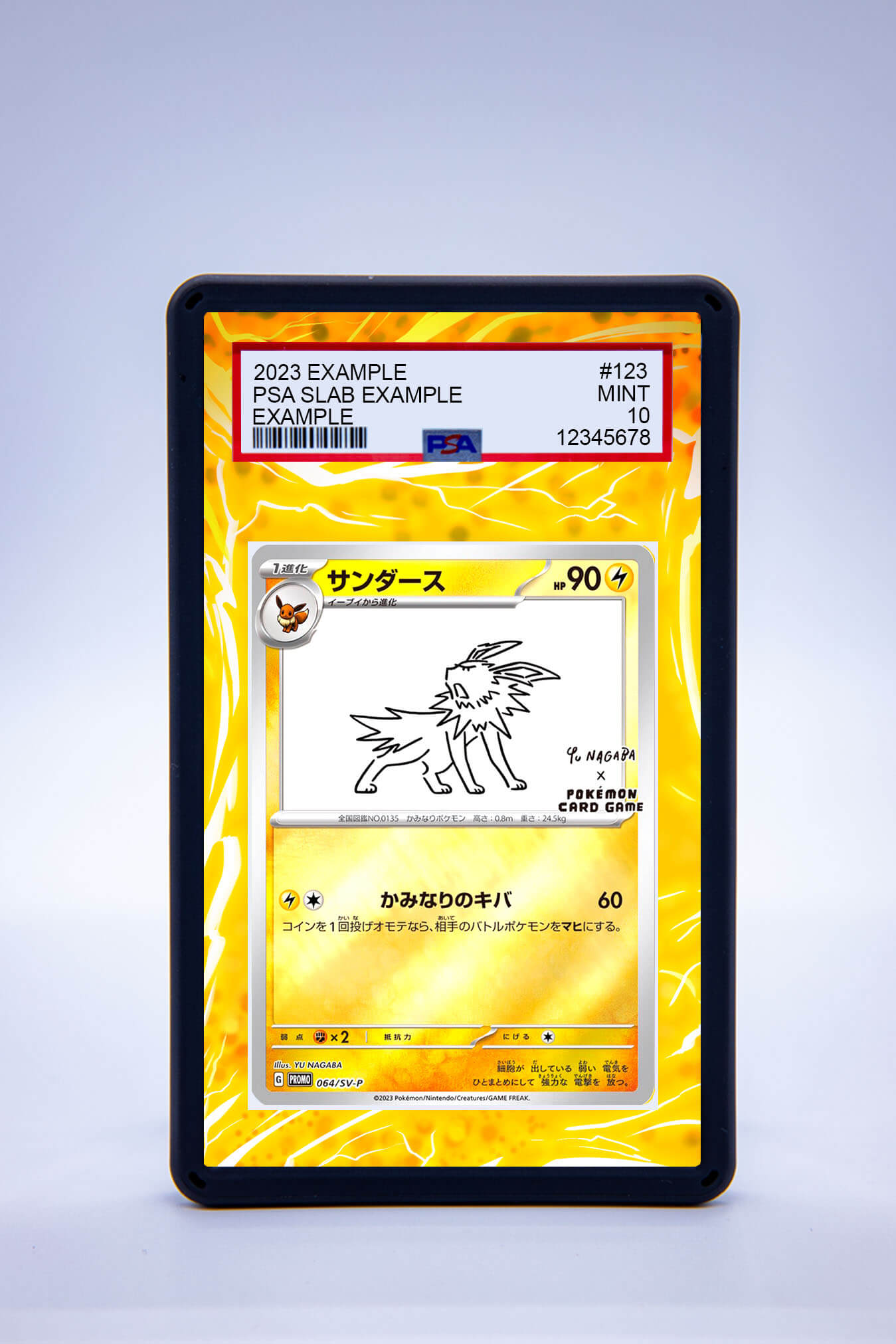 cost to have cards graded Jolteon 064 SV-P Yu Nagaba (Graded) Case