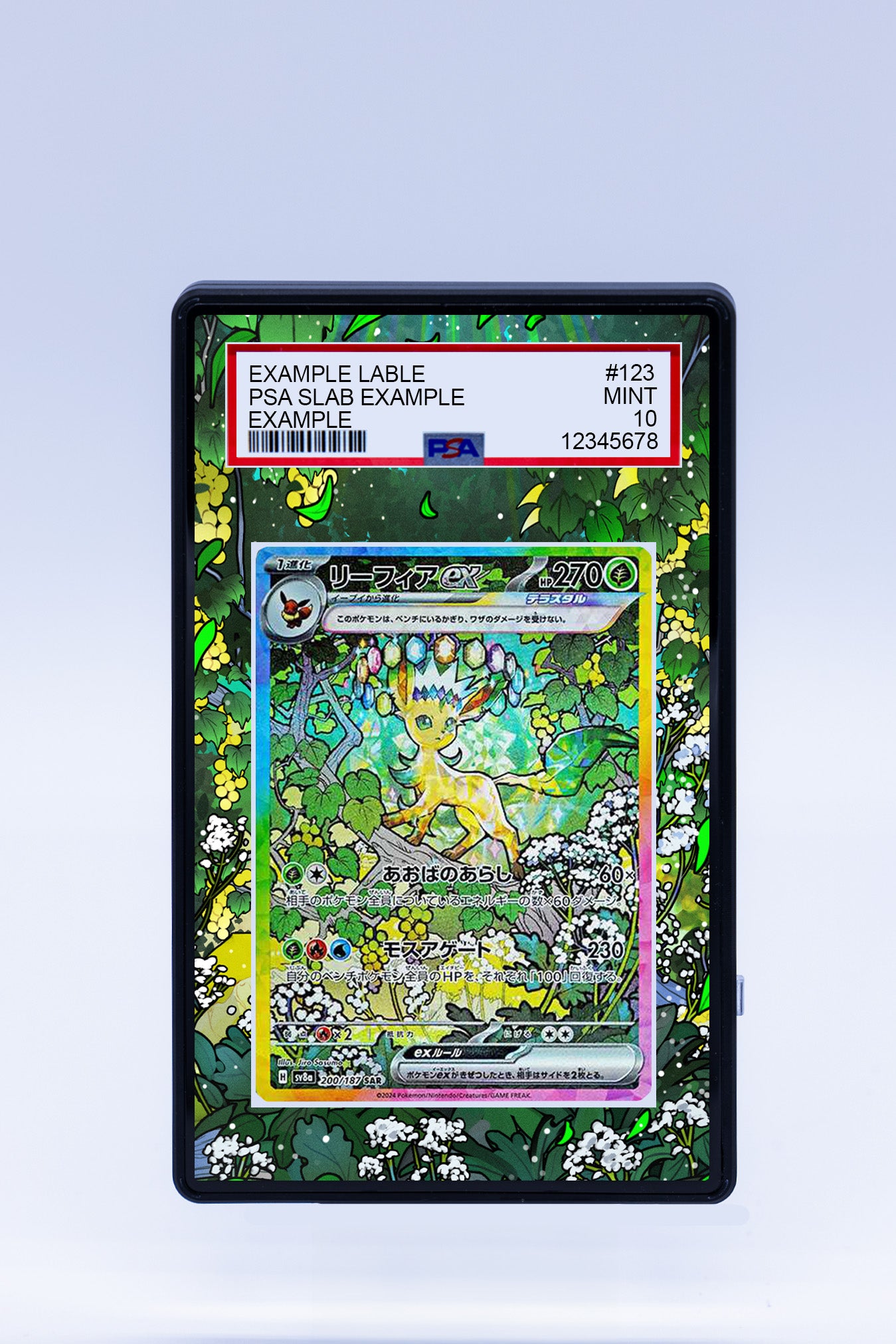 leafeon ex pokemon card Leafeon EX 144 131 (Graded) Case