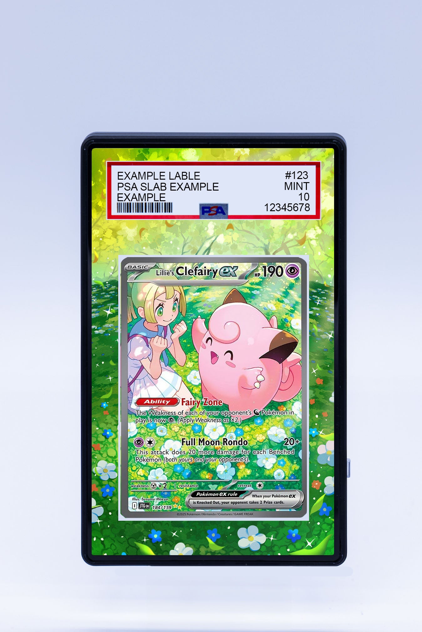 Lillie's Clefairy EX 184 159 (Graded) Case