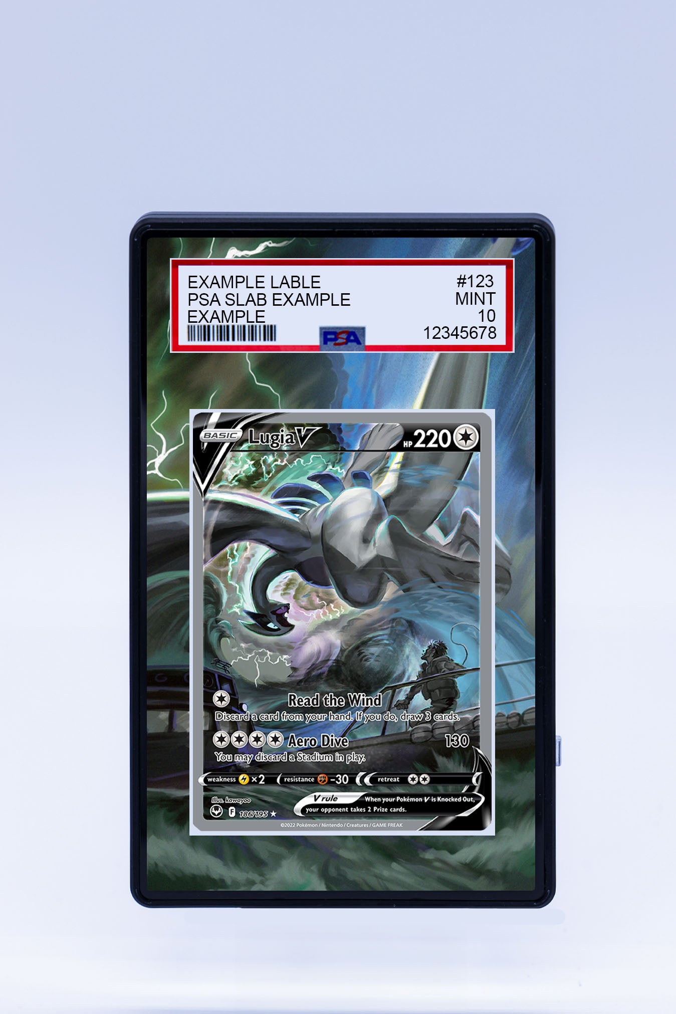 Lugia V 186/195 (Graded) Case
