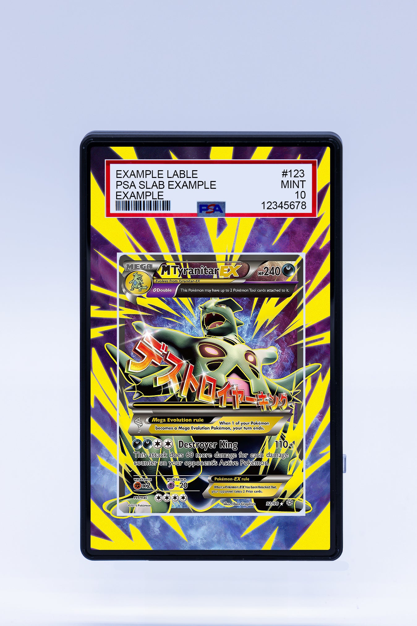 M Tyranitar EX 92 98 (Graded) Case M Tyranitar EX 92 98 (Graded) Case