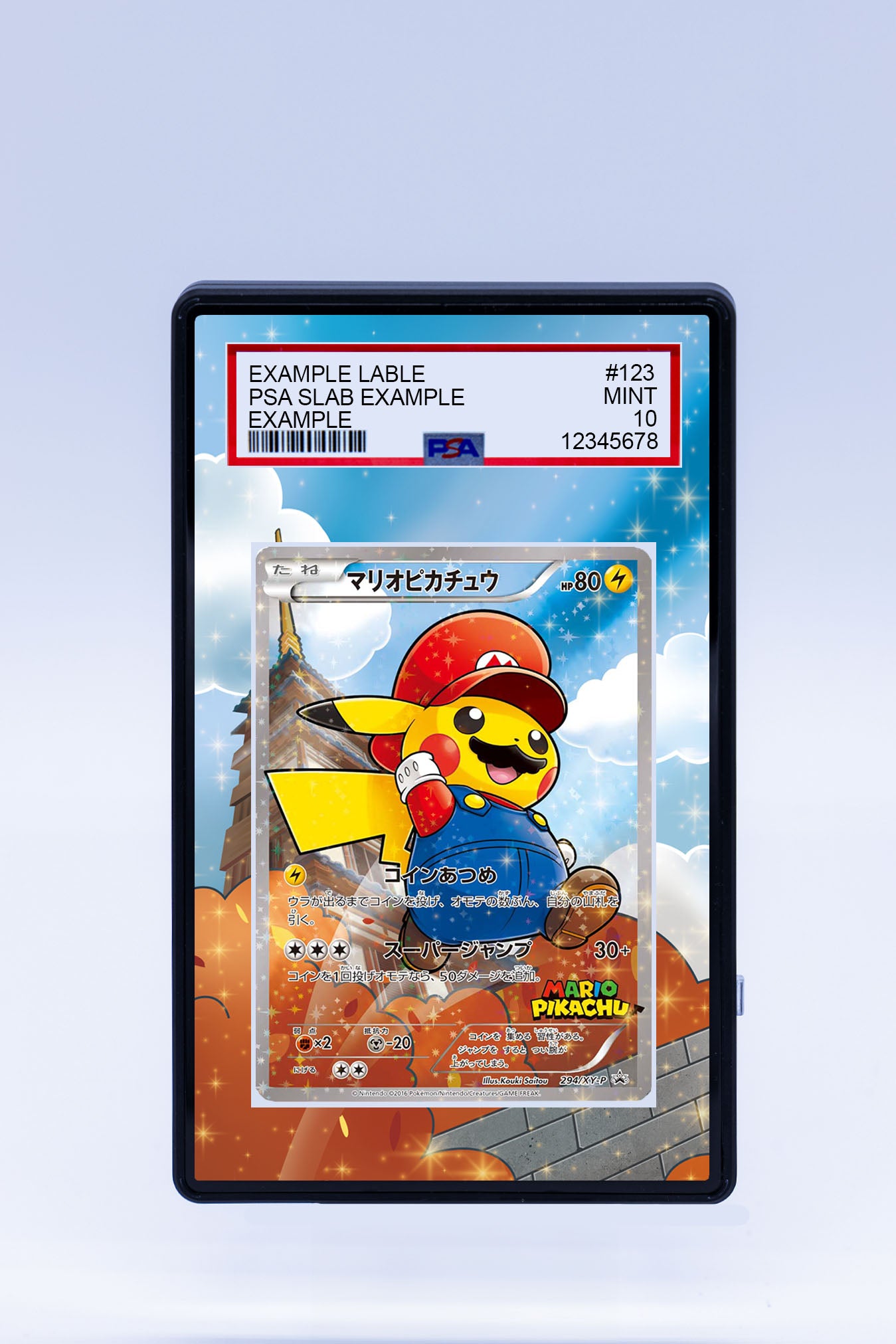 Pikachu 294 XY-P Mario Promo (Graded) Pikachu 294 XY-P Mario Promo (Graded)