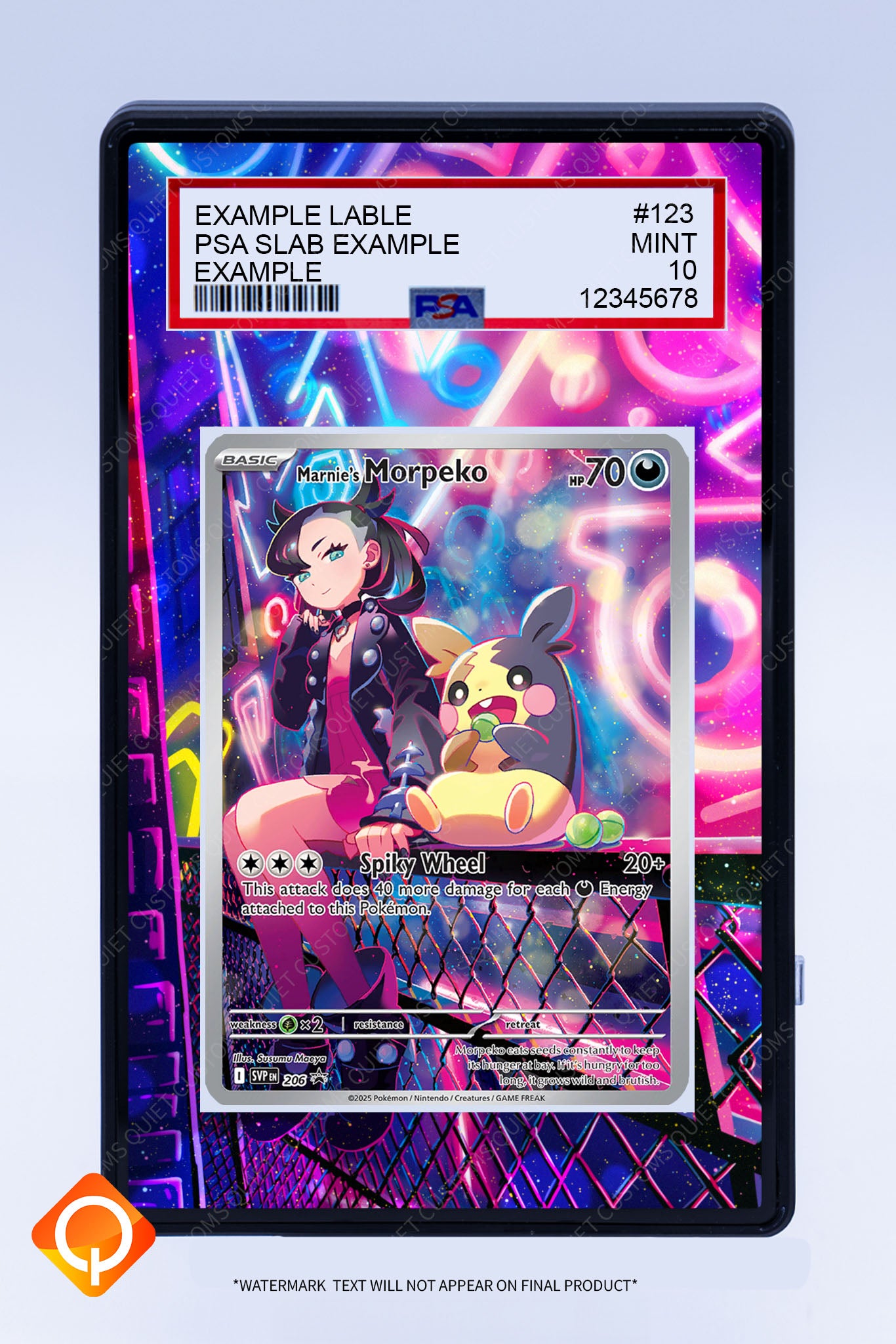 Marnies Morpeko 206 Promo (Graded) Case