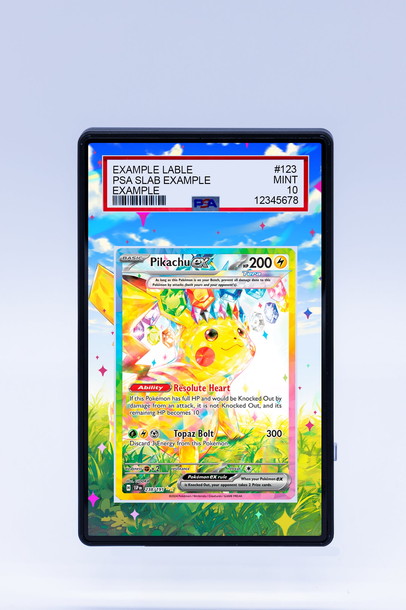 Pikachu EX 238 191 (Graded) Case