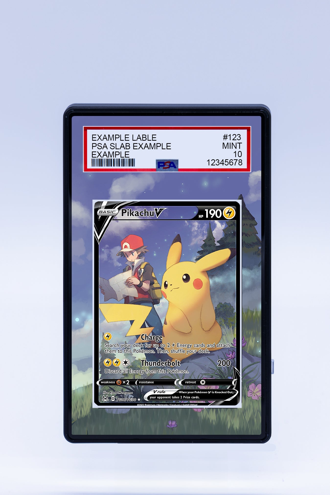 pokemon card tg16 tg30 Pikachu V TG16 TG30 (Graded) Case