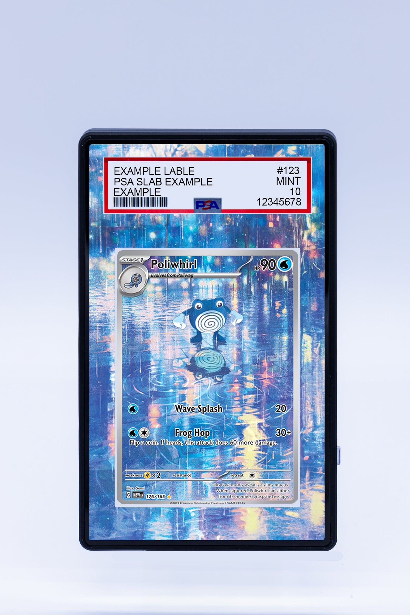 poliwhirl pokemon card Poliwhirl 176/165 (Graded)