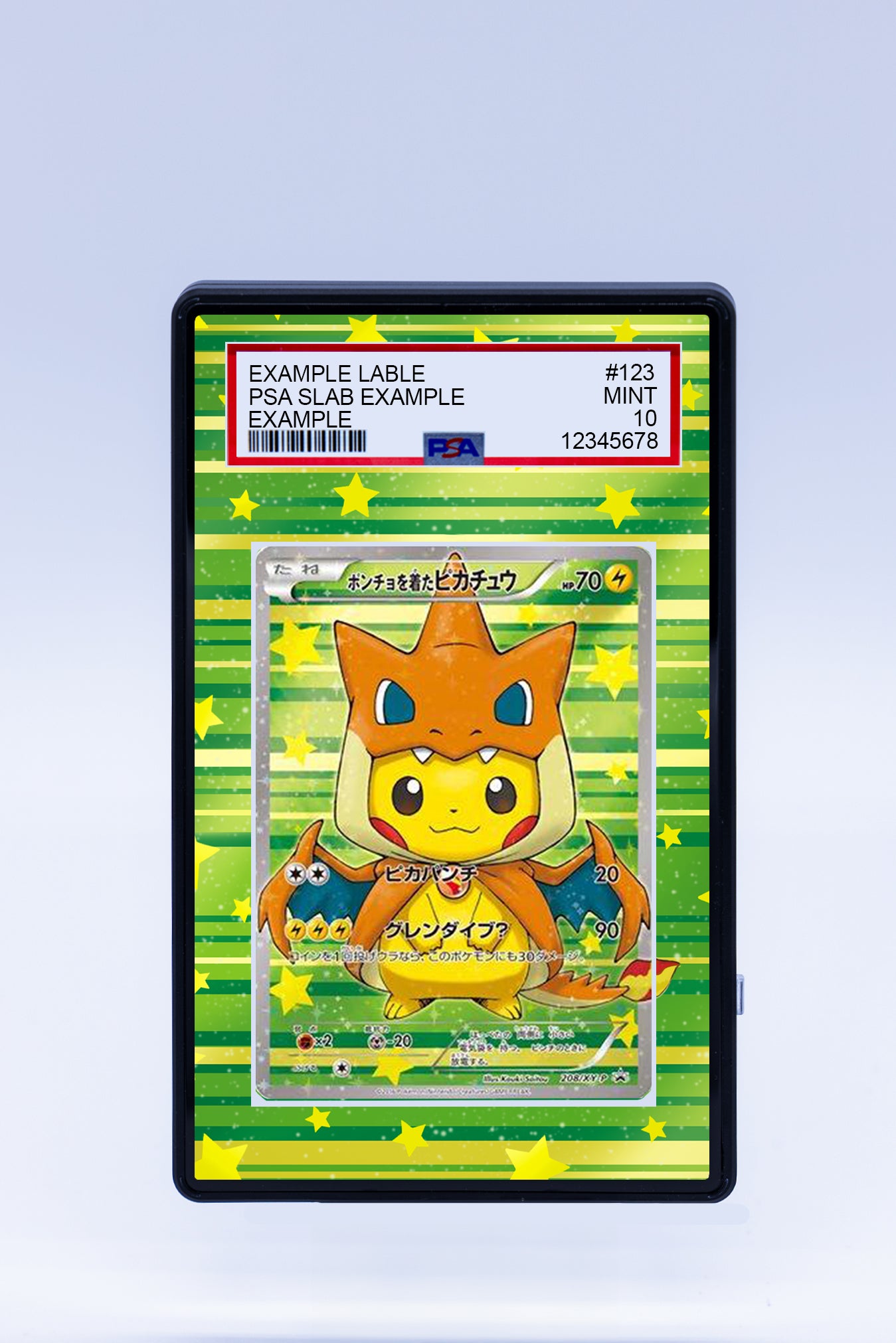 poncho pikachu booster box Pikachu Poncho 208 XY-P (Graded) Case