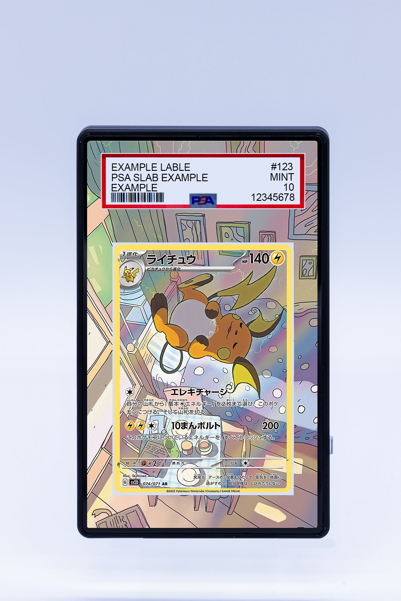 25k pokemon card Raichu 211 193 (Graded) Case