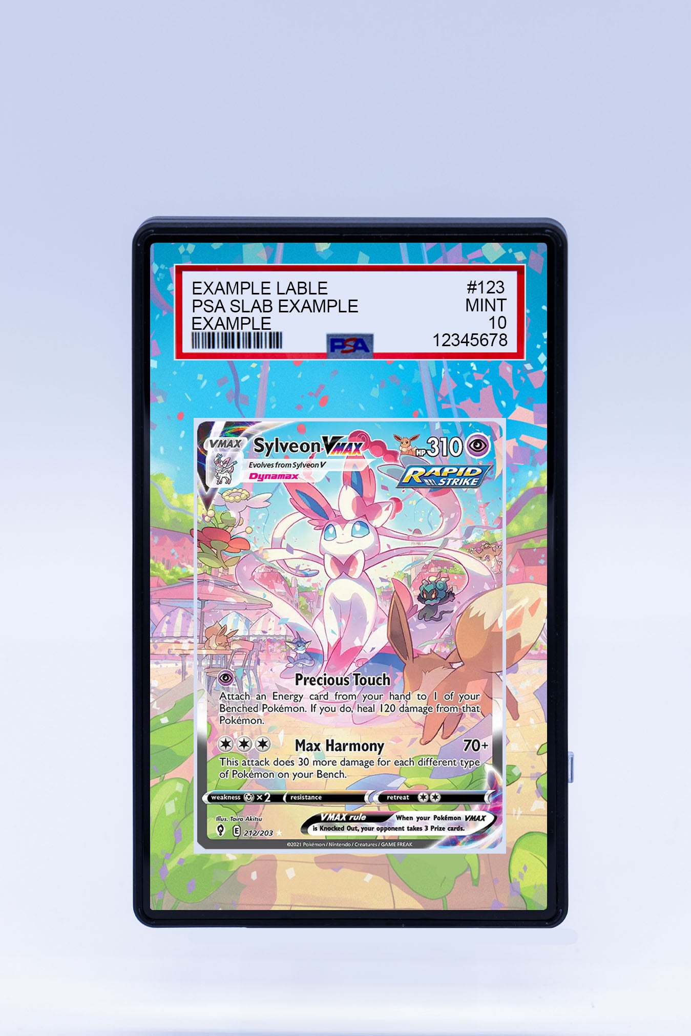 graded sylveon card Sylveon VMAX 212 203 (Graded)