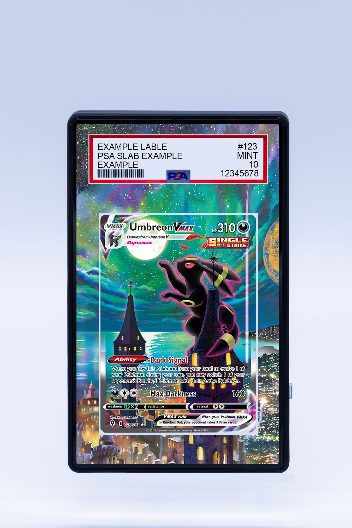 Umbreon VMAX 215/203 (Graded) Case Umbreon VMAX 215/203 (Graded) Case