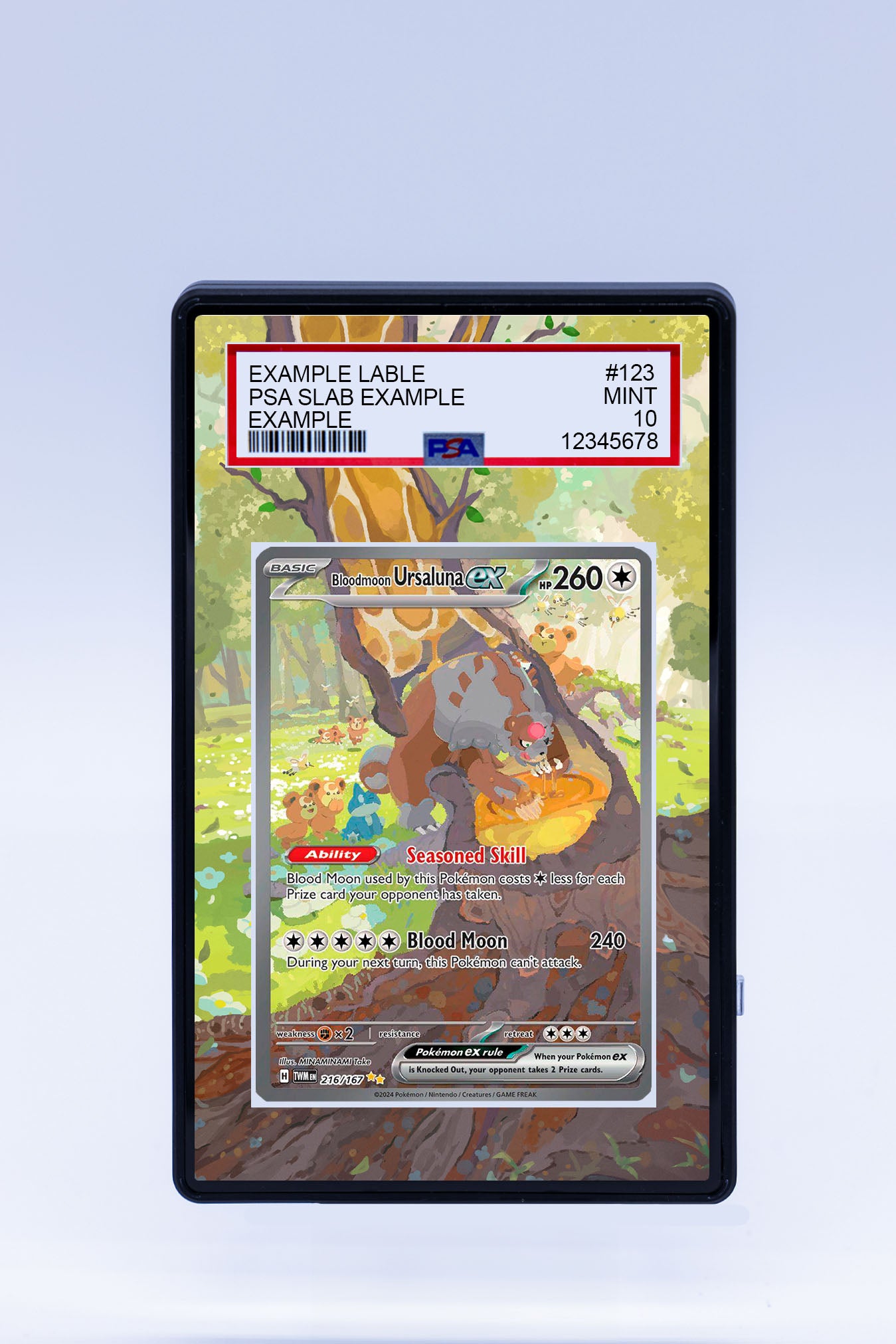 Ursaluna EX 216 167 (Graded) Case