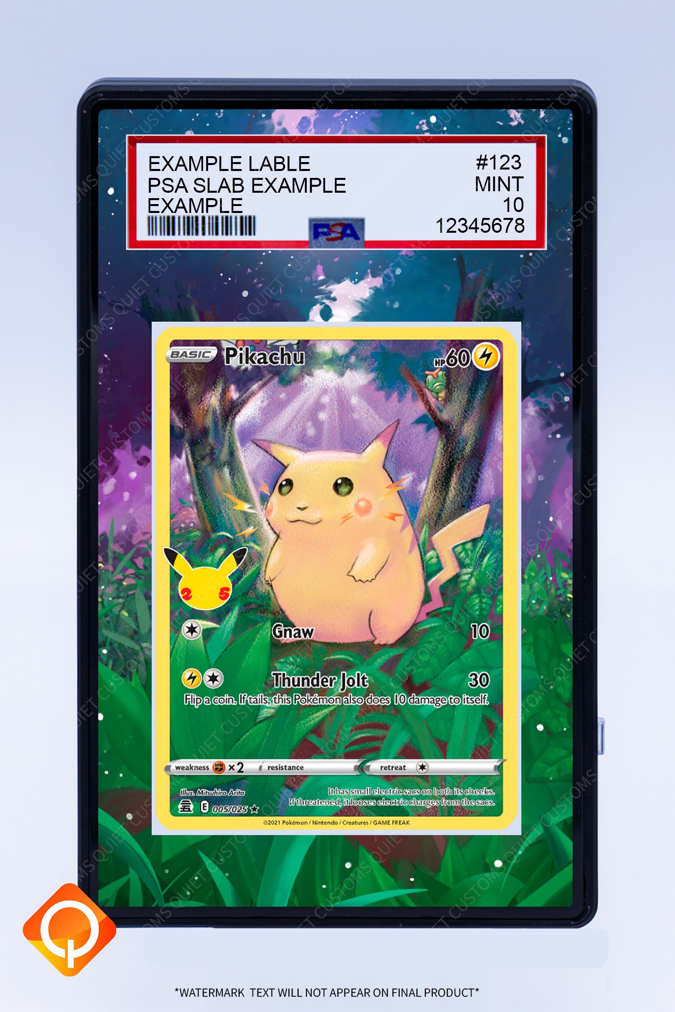 Pikachu 005 025 (Graded) Case
