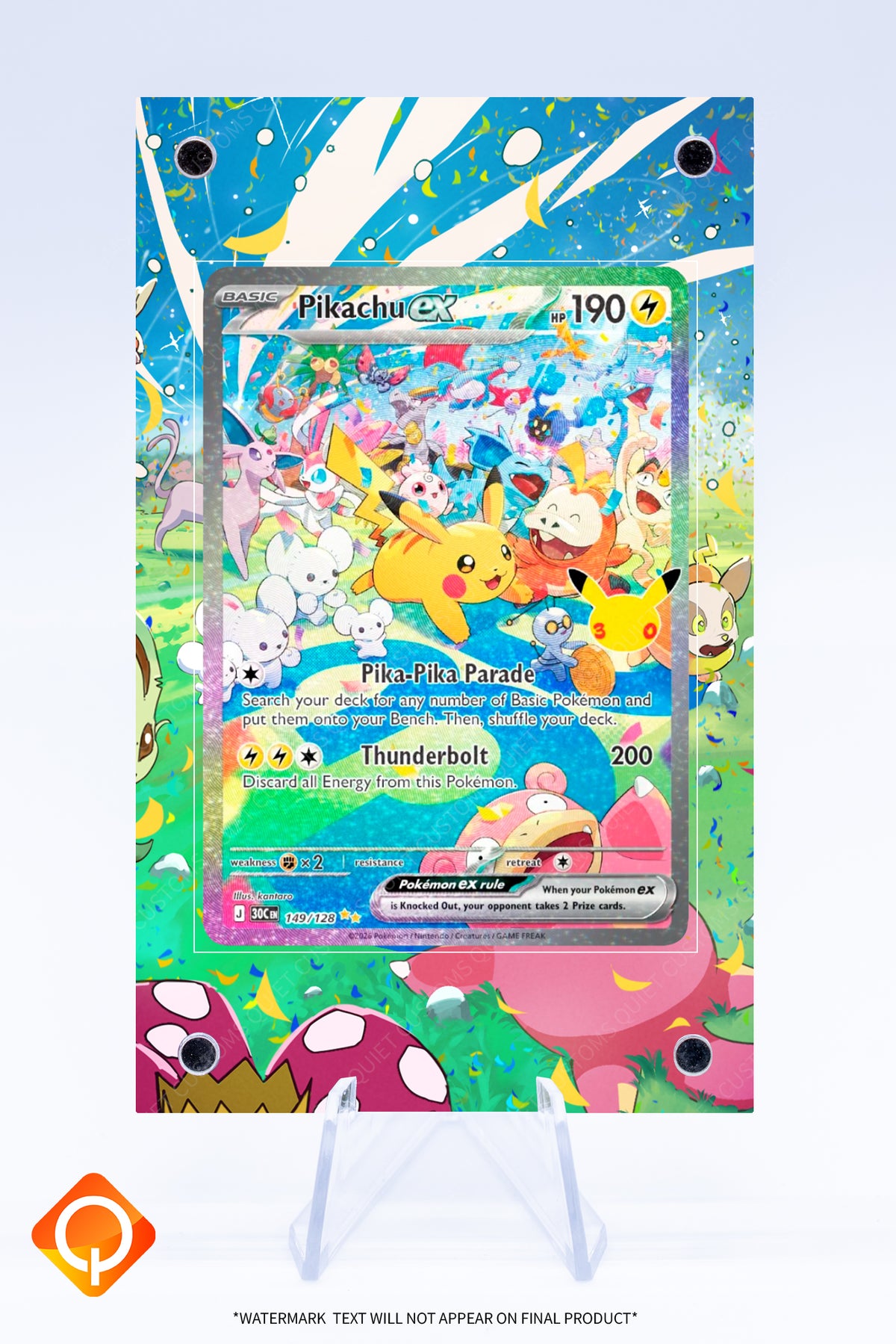 Pikachu EX 149 128 Case | Art Guard (Ungraded)