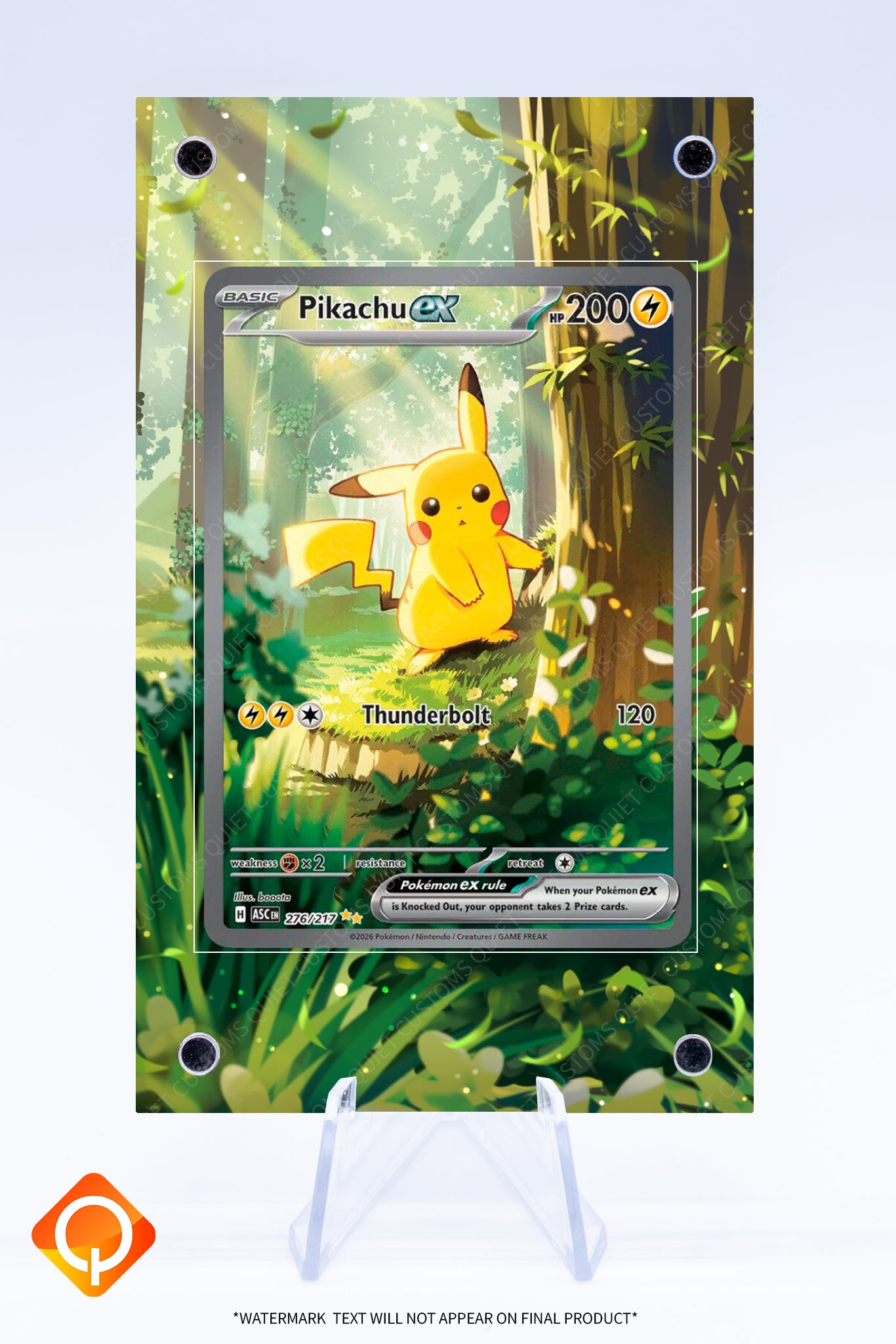 pokemon black and white pikachu card Pikachu EX 276 217 Case