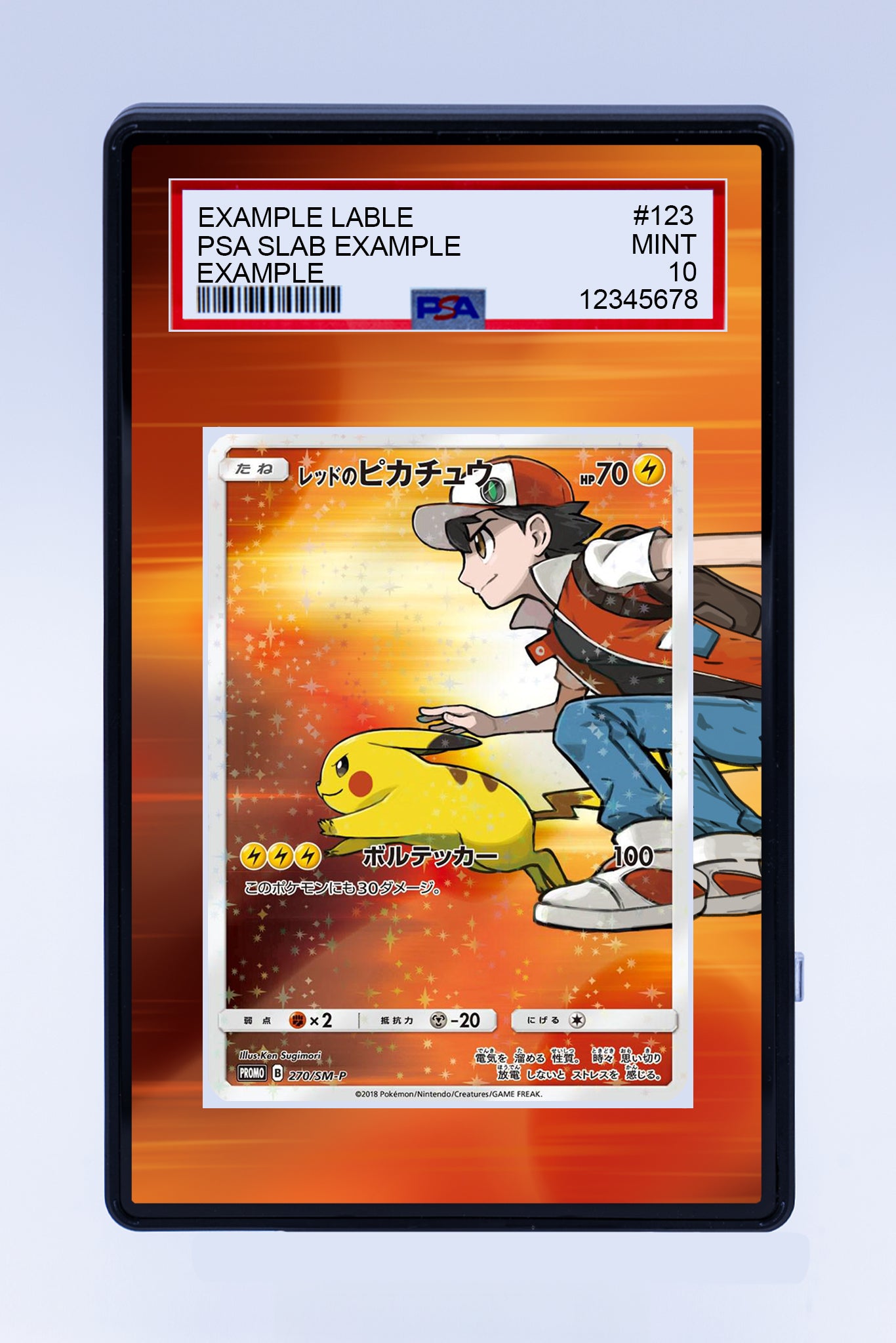 Pikachu 270 SM-P Promo (Graded) Case