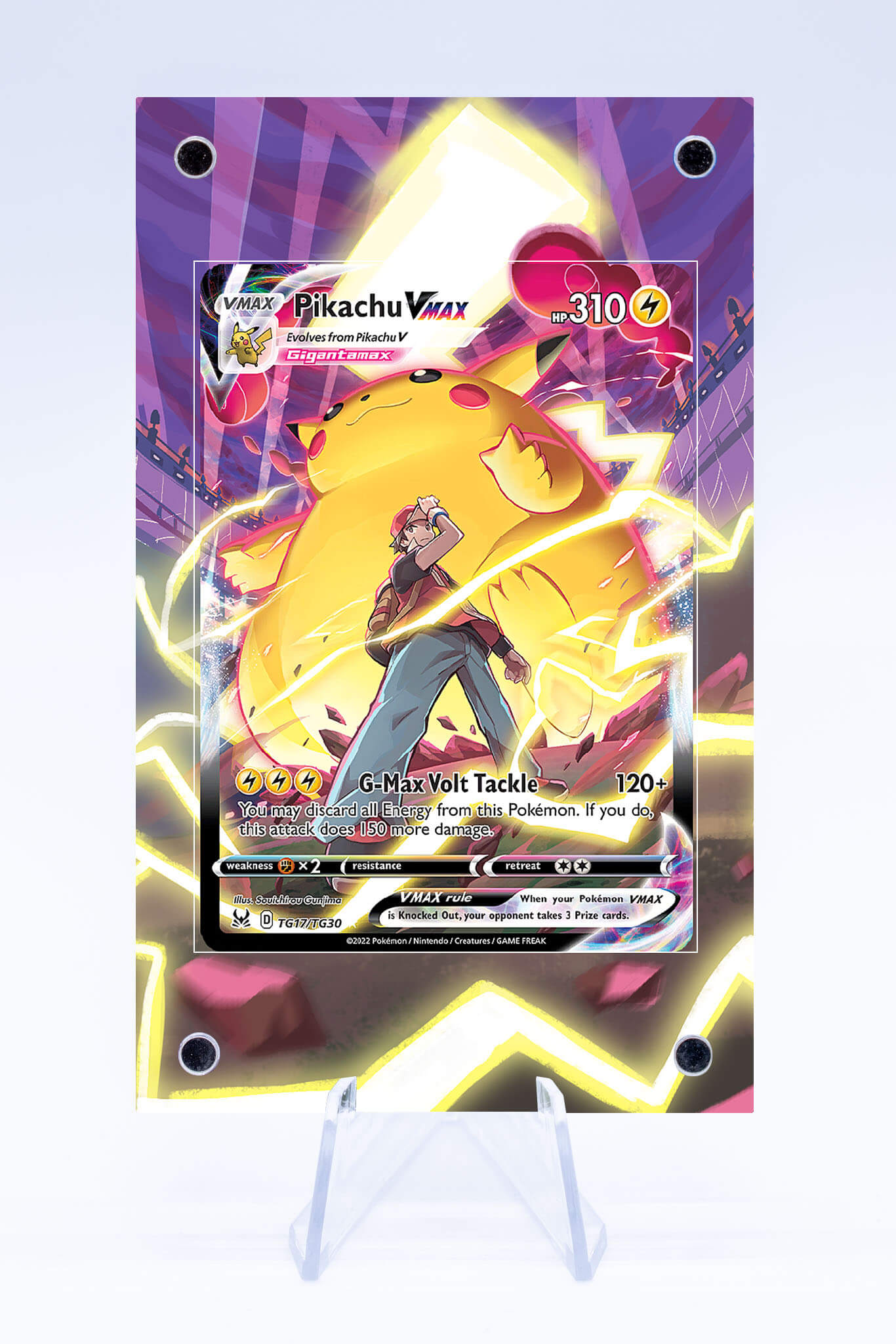 Pikachu VMAX TG17 TG30 Case | Lost Origin | Art Guard (Ungraded) Pikachu VMAX TG17 TG30 Case | Lost Origin | Art Guard (Ungraded)