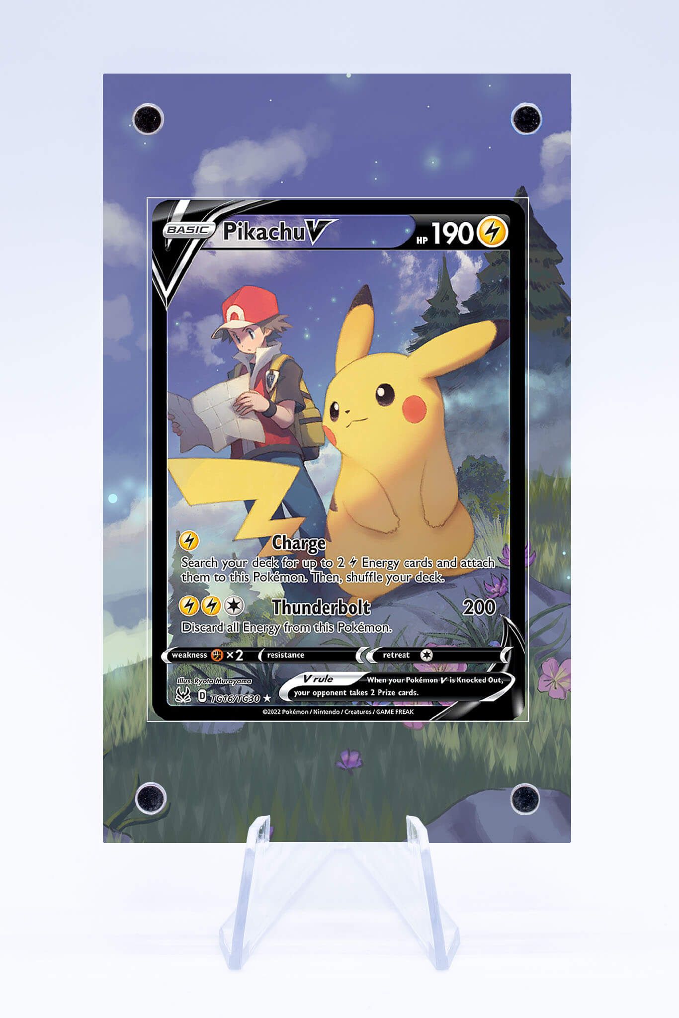 Pikachu V TG16 TG30 Case | Lost Origin | Art Guard (Ungraded) Pikachu V TG16 TG30 Case | Lost Origin | Art Guard (Ungraded)
